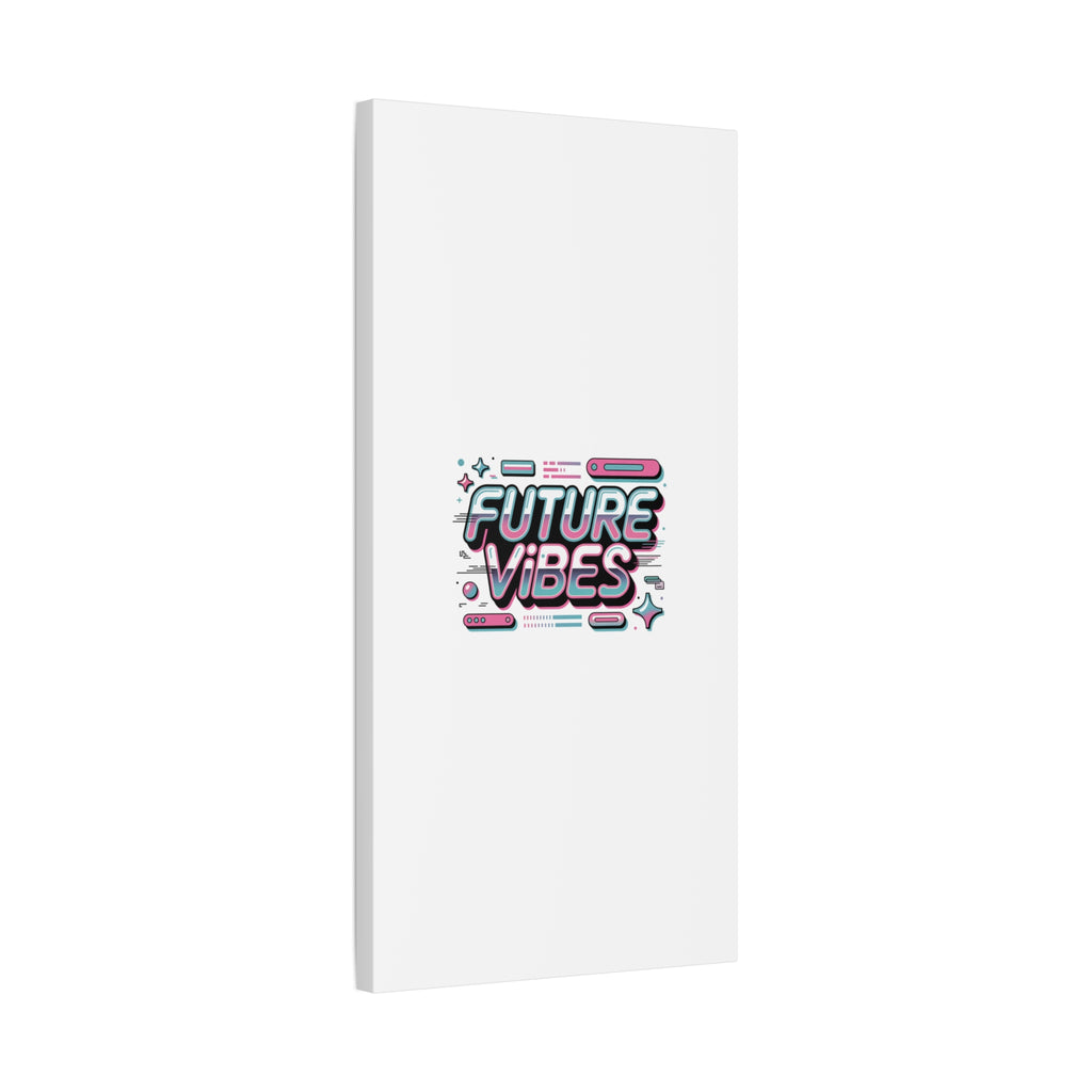 Future Vibes Canvas | Y2K Cyber Holo, Retro Tech Print