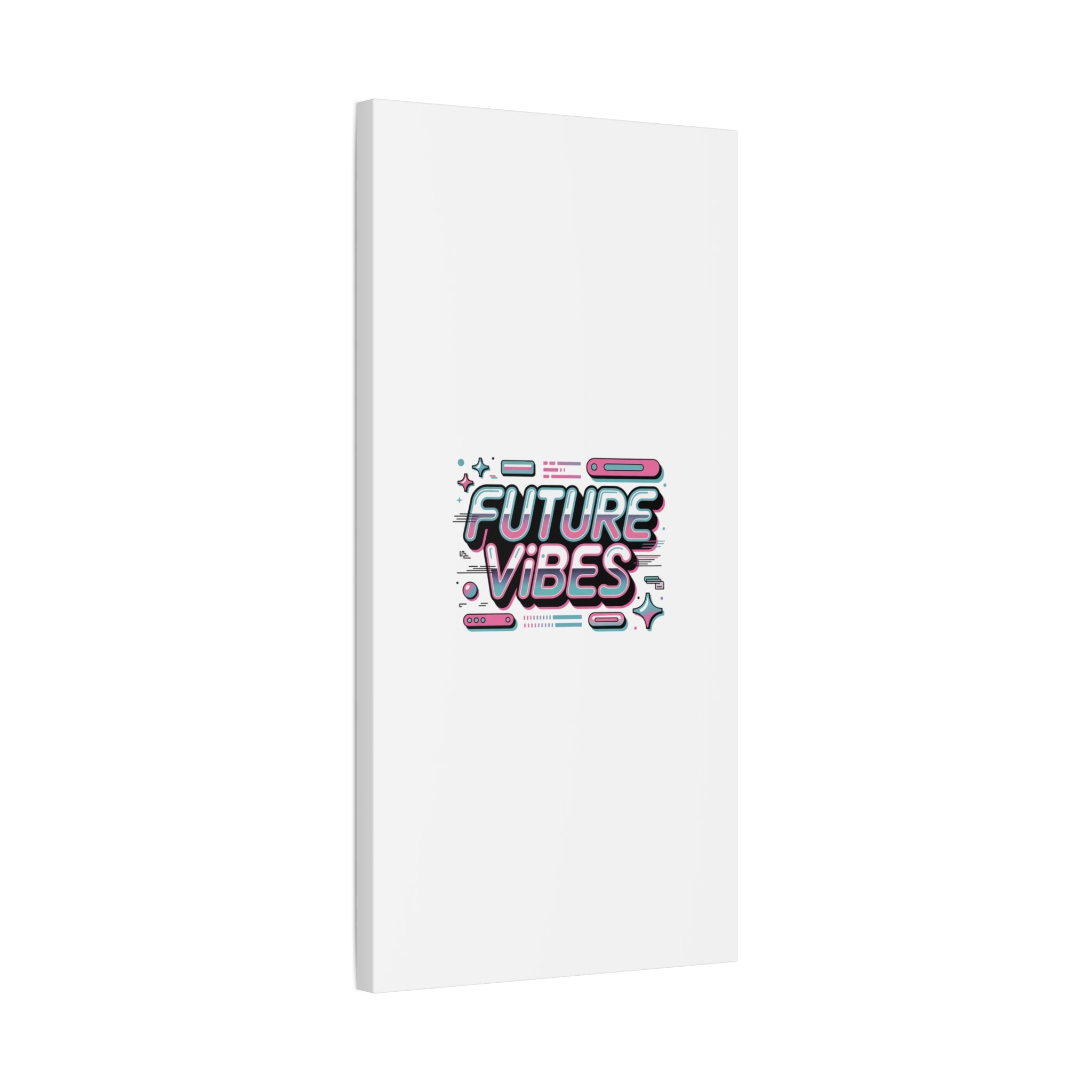 Future Vibes Canvas | Y2K Cyber Holo, Retro Tech Print