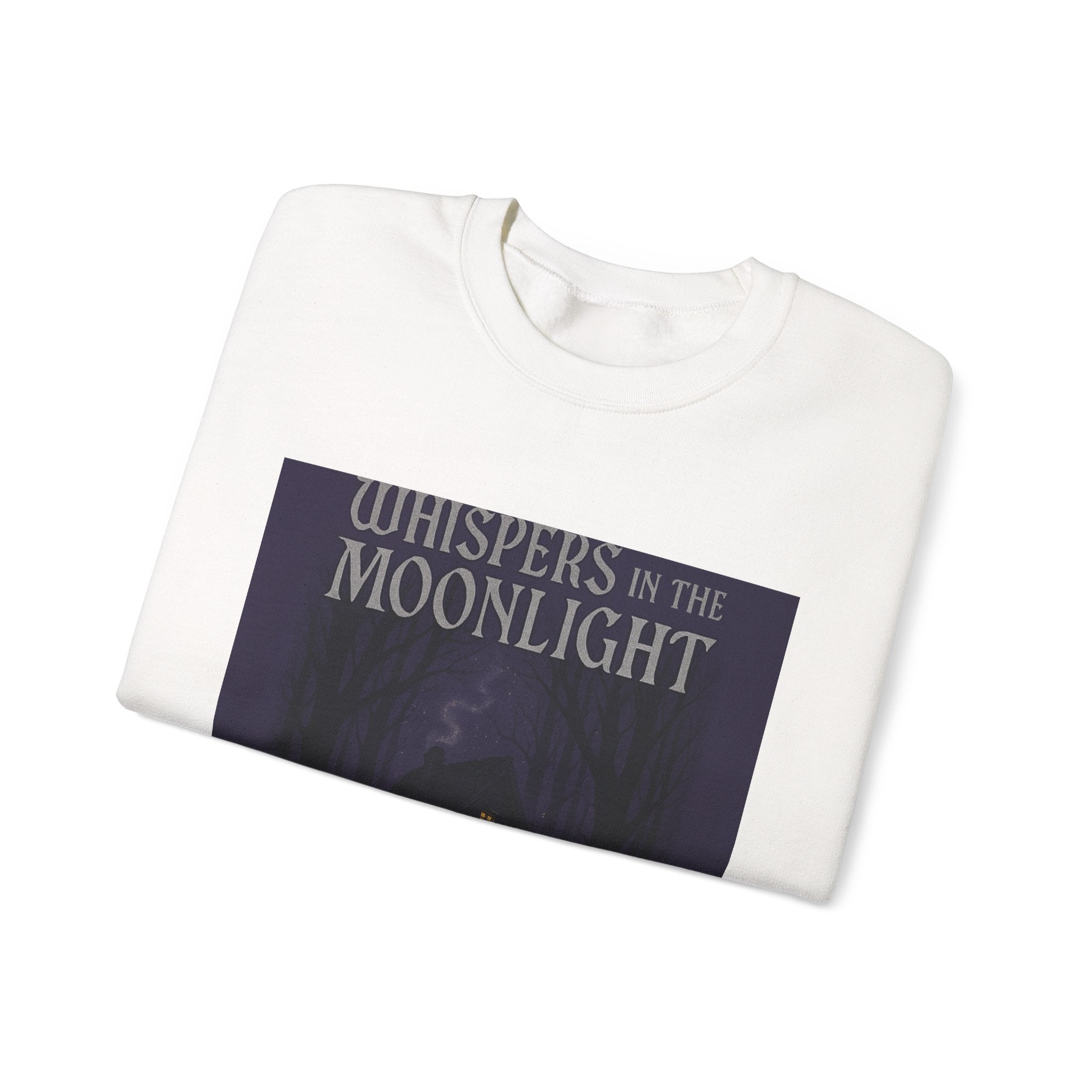 Whispers in the Moonlight Sweatshirt — Cozy Haunted Cottage Crewneck