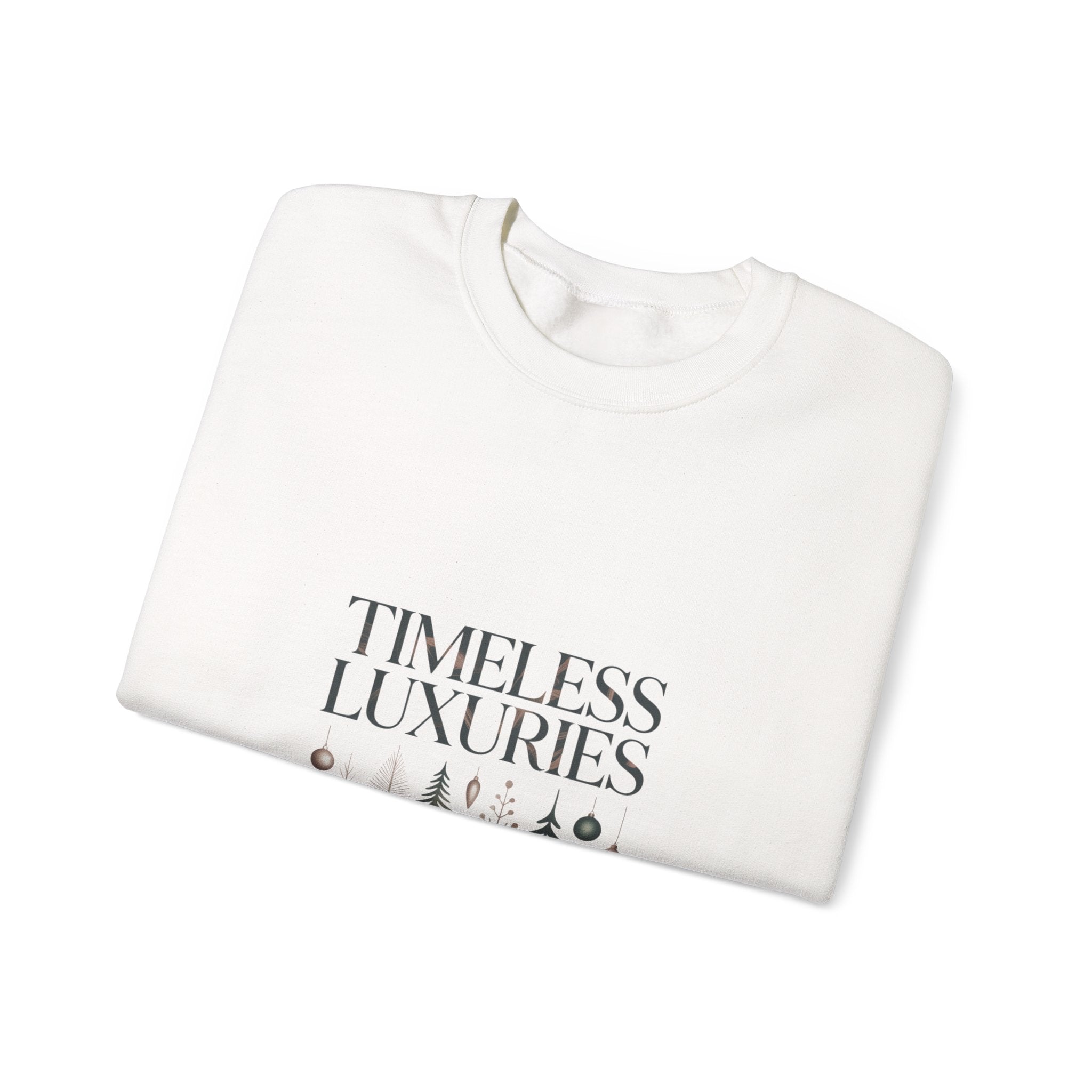 Timeless Luxuries Crewneck Sweatshirt | heritage style Christmas, quiet luxury decor