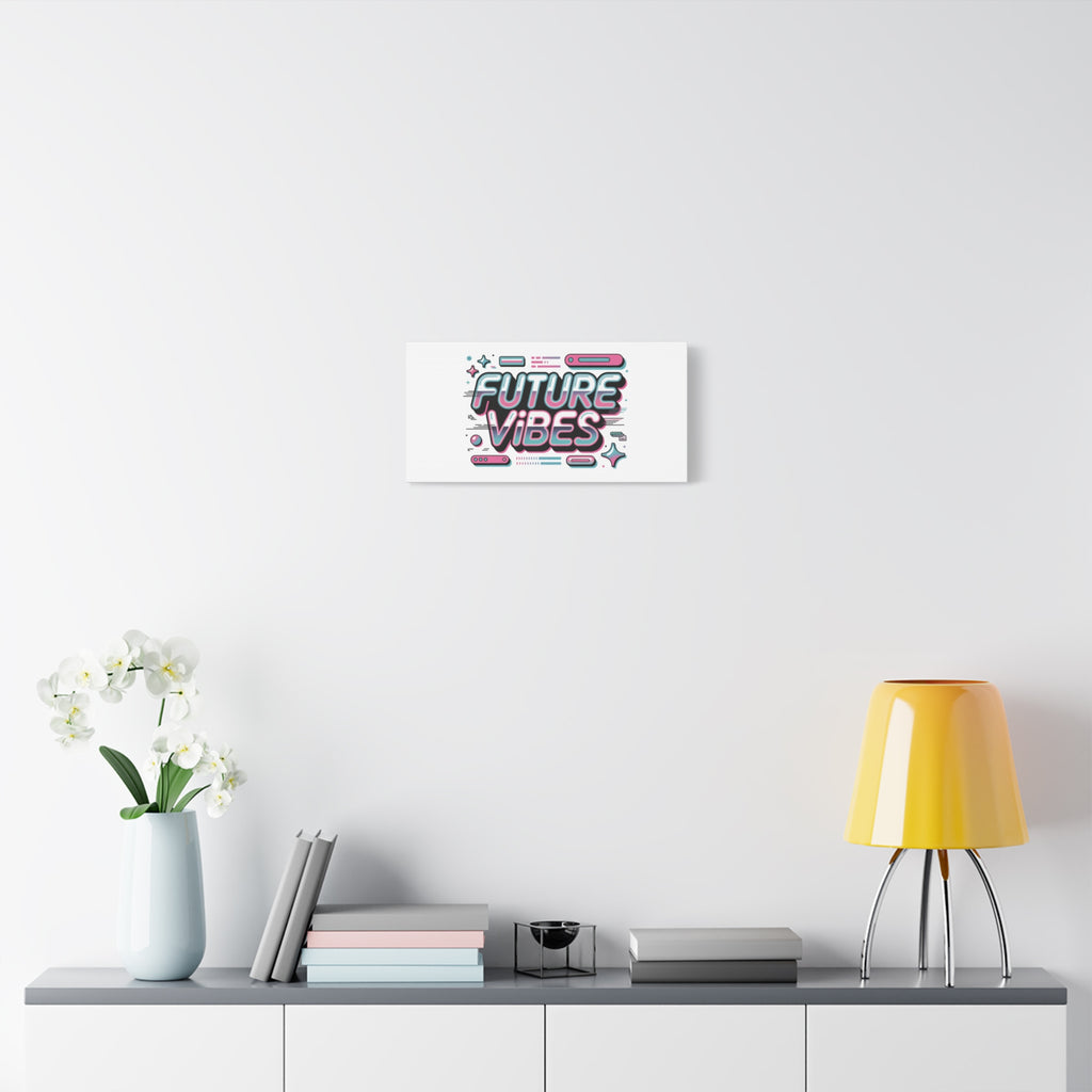 Future Vibes Canvas | Y2K Cyber Holo, Retro Tech Print