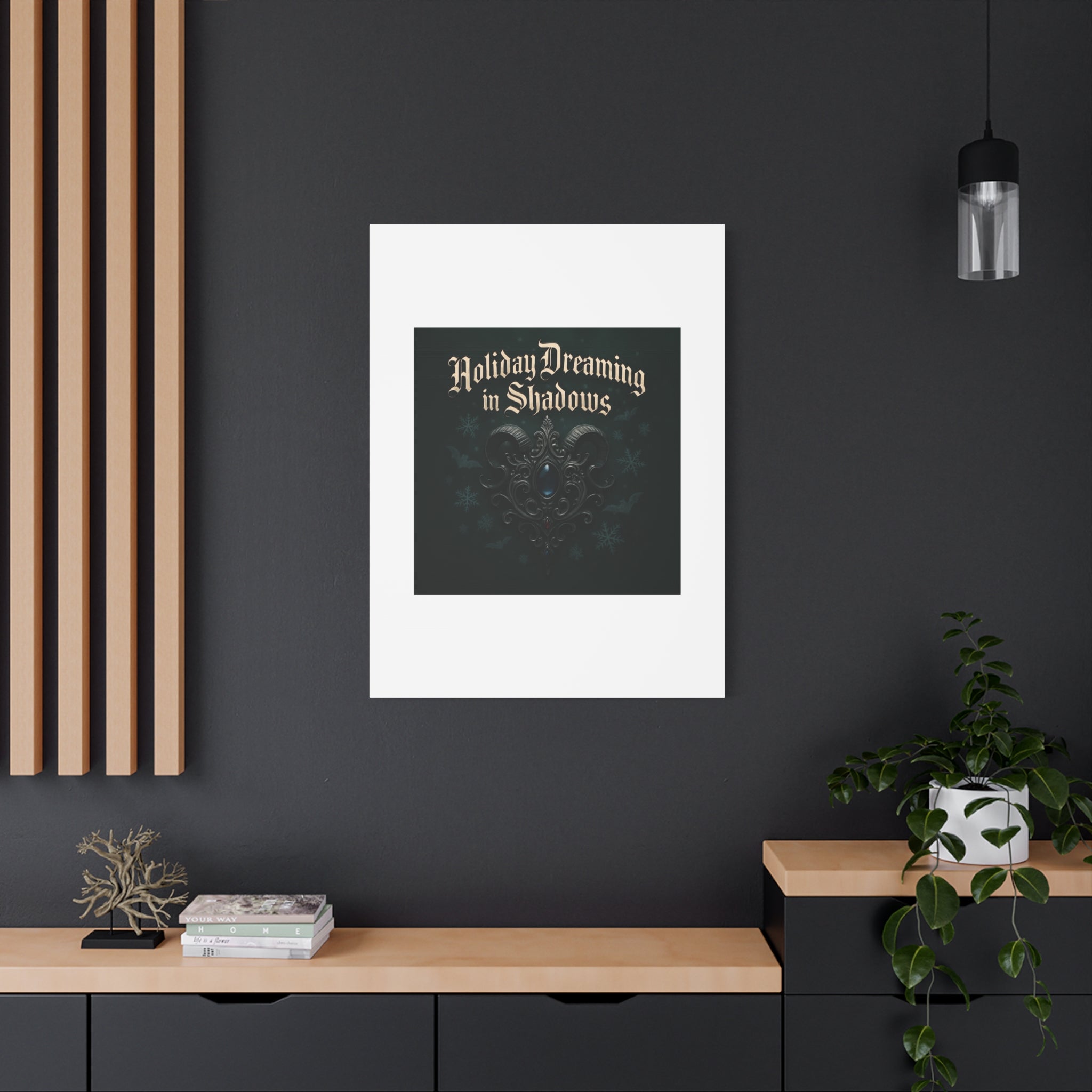 Holiday Dreaming in Shadows Canvas Art