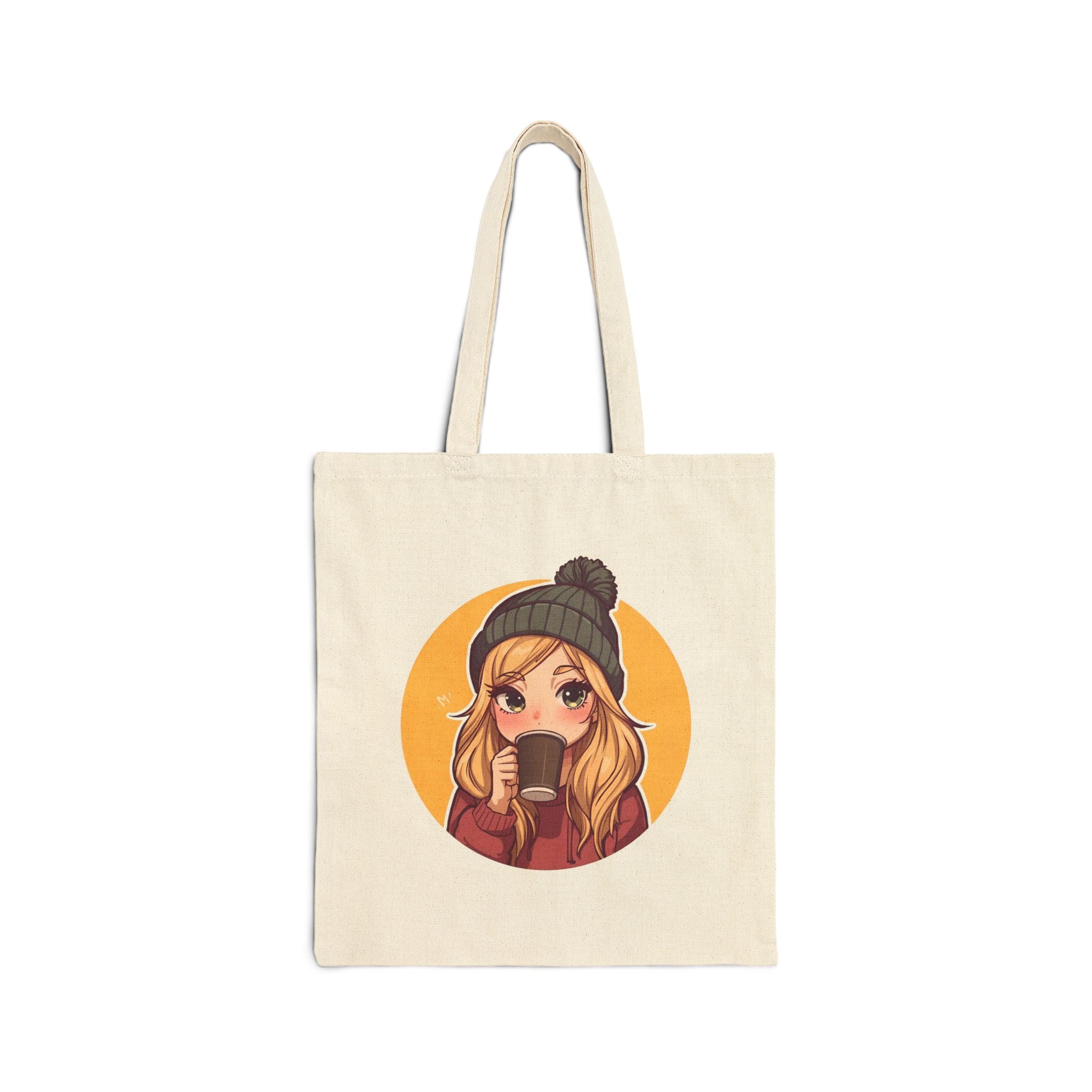 Cozy Graphic Tote Bag, Cute Tote for Girls, Eco-Friendly Shopping Bag, Autumn Style, Gift for Her