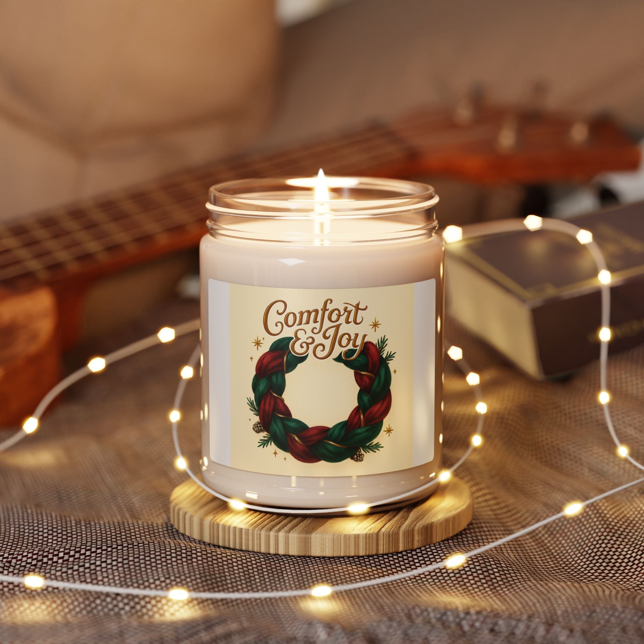 Comfort & Joy Holiday Soy Candle — 9oz Scented Jar