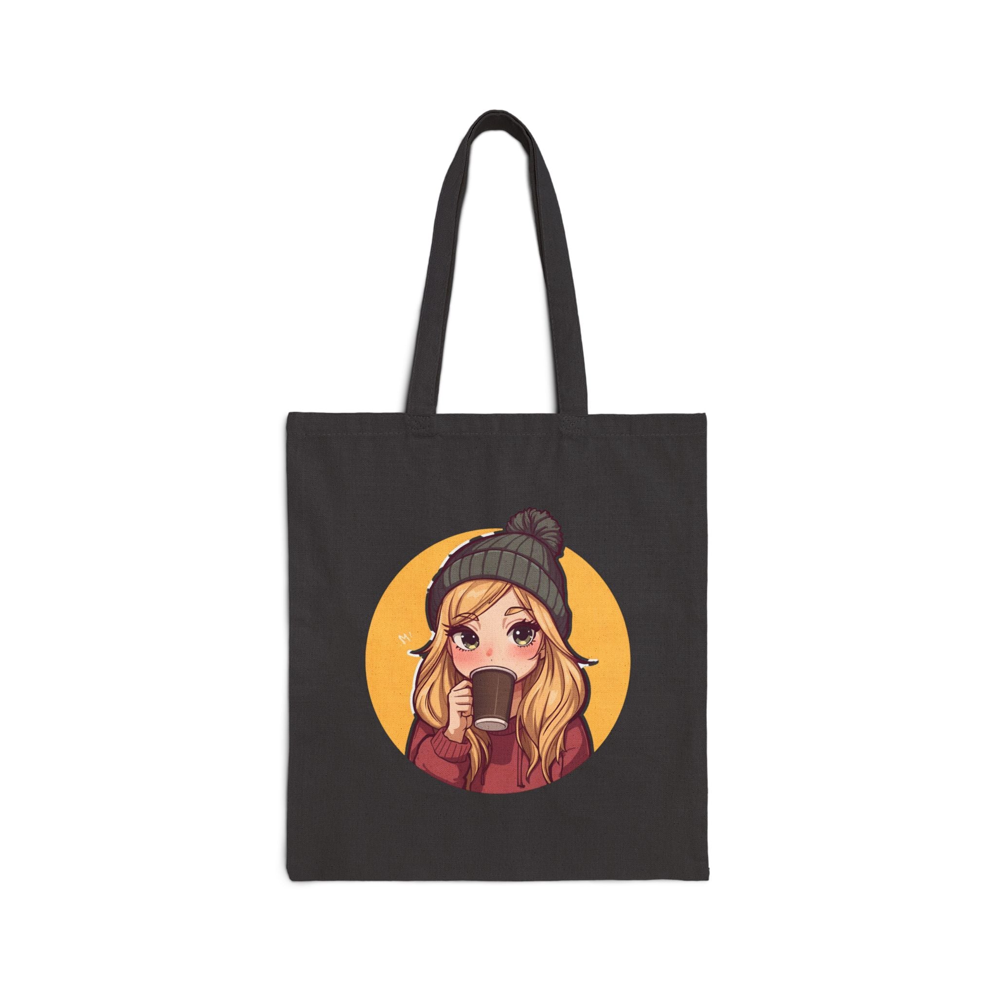 Cozy Graphic Tote Bag, Cute Tote for Girls, Eco-Friendly Shopping Bag, Autumn Style, Gift for Her