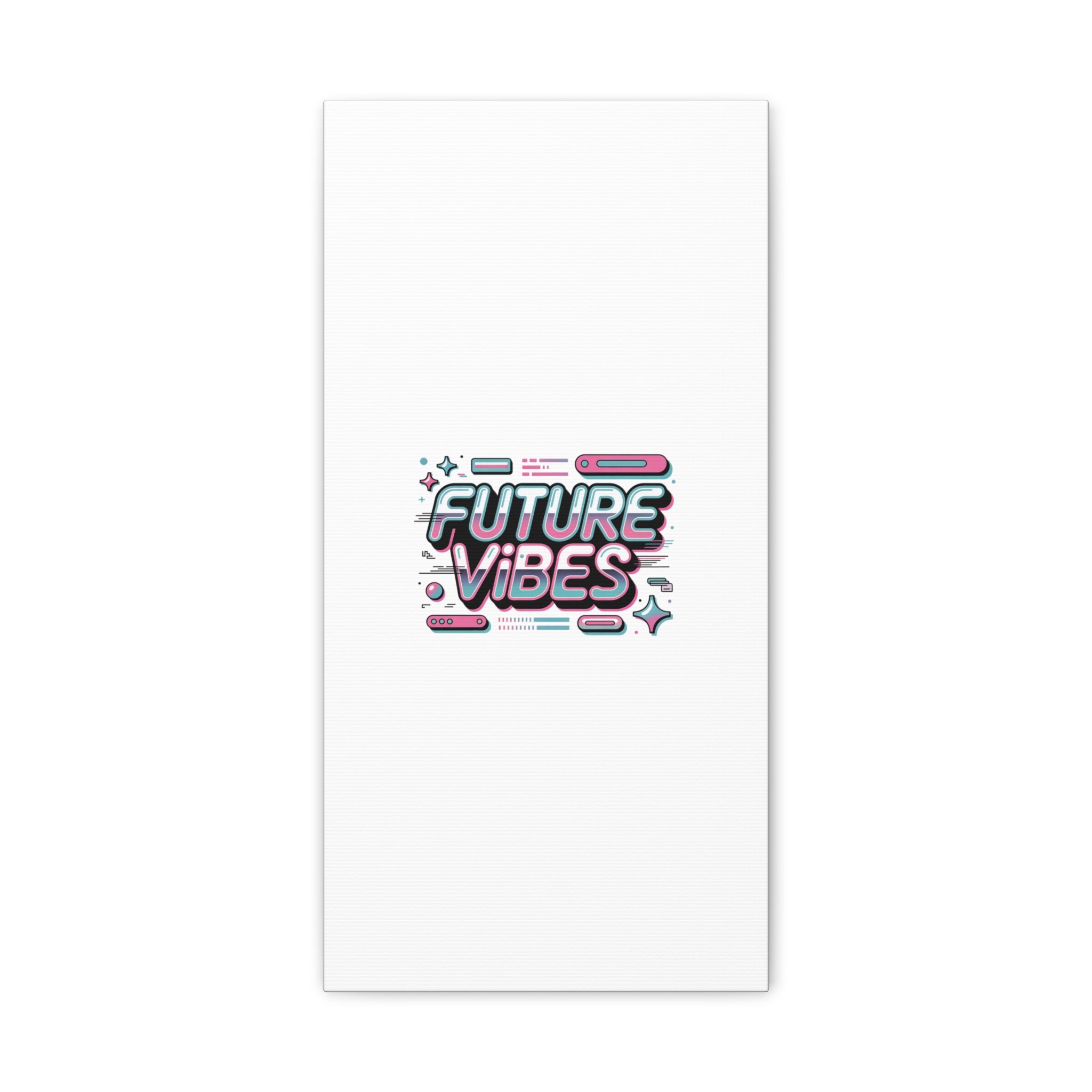 Future Vibes Canvas | Y2K Cyber Holo, Retro Tech Print