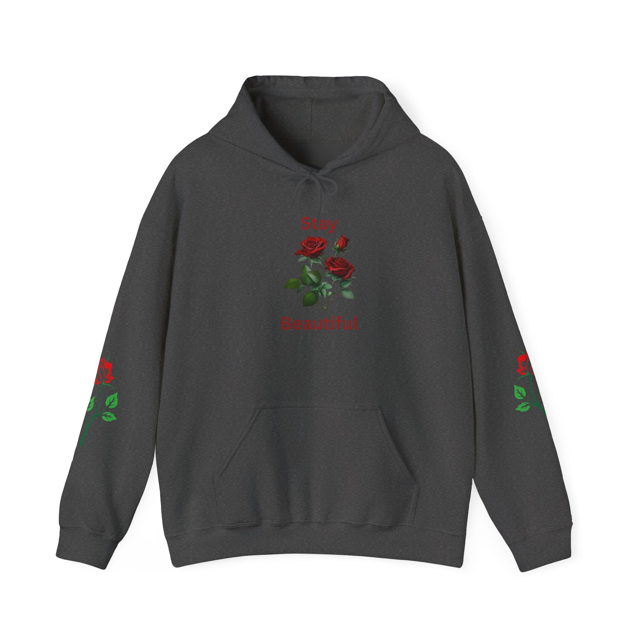 Stay Beautiful Rose Hoodie, Vintage Floral Sweatshirt, Unisex Gift, Cozy Layer, Perfect for Spring Style