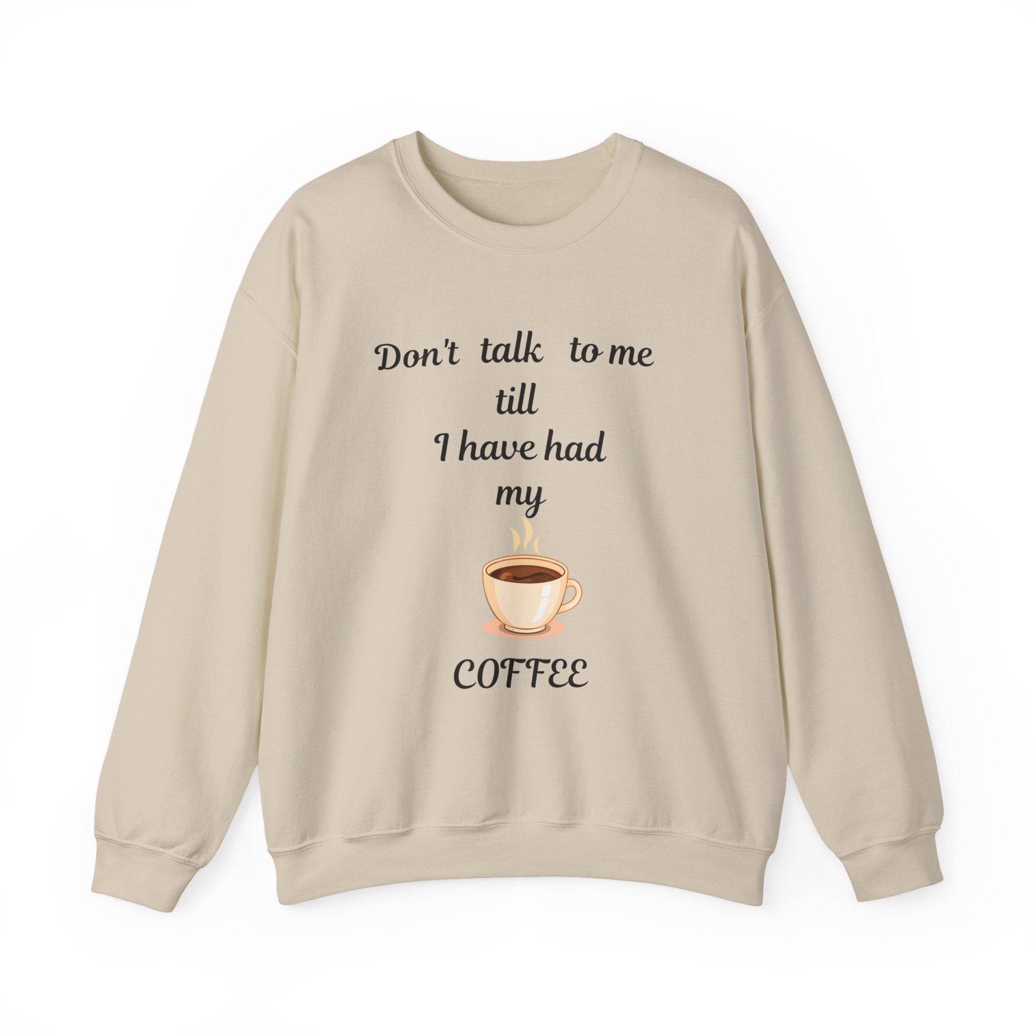 Coffee Lover Crewneck Sweatshirt, Funny Quote Gift for Adults, Introvert Coffee Drinker Top, Unisex Jumper, Caffeine Addict Pullover, Coffee