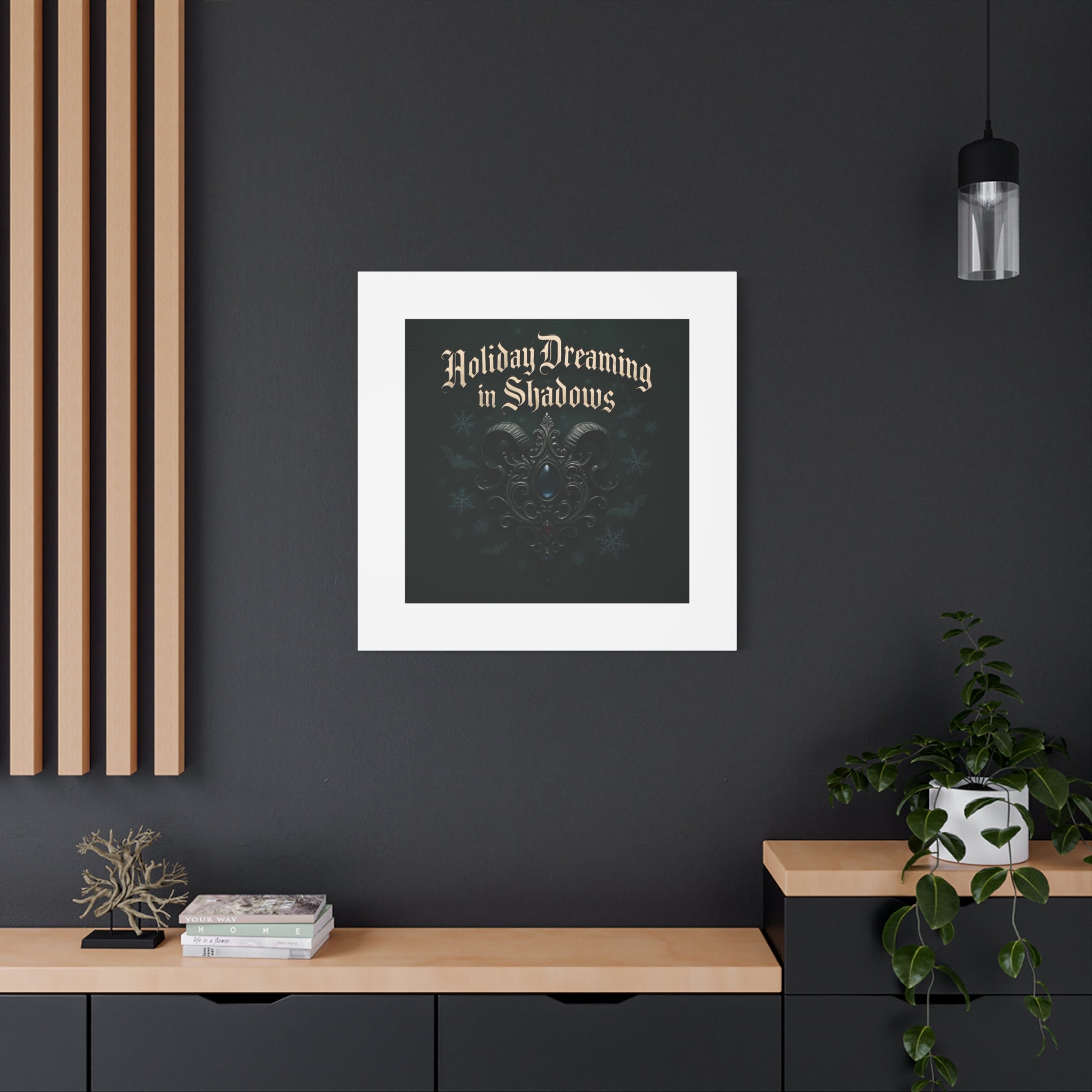 Holiday Dreaming in Shadows Canvas Art