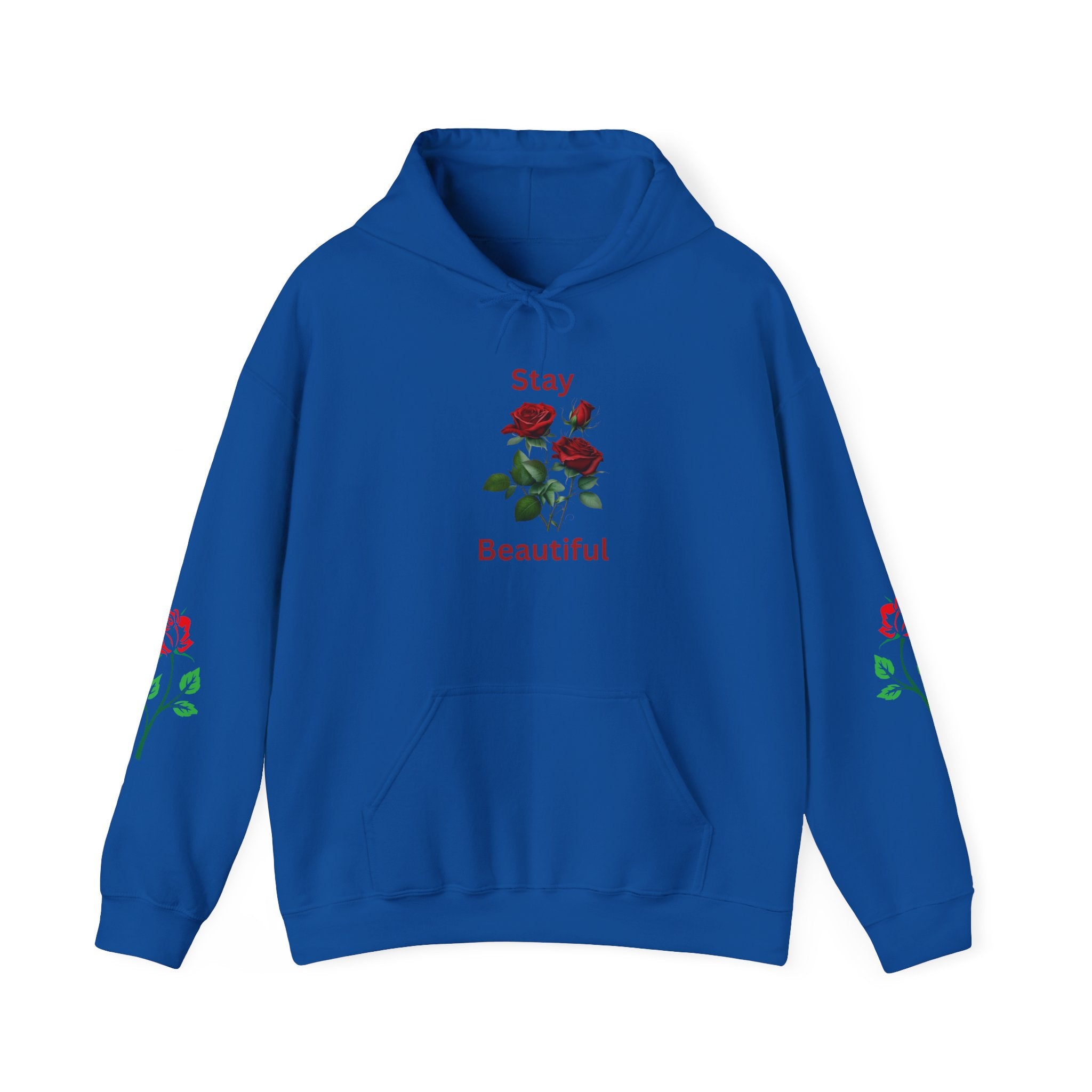 Stay Beautiful Rose Hoodie, Vintage Floral Sweatshirt, Unisex Gift, Cozy Layer, Perfect for Spring Style