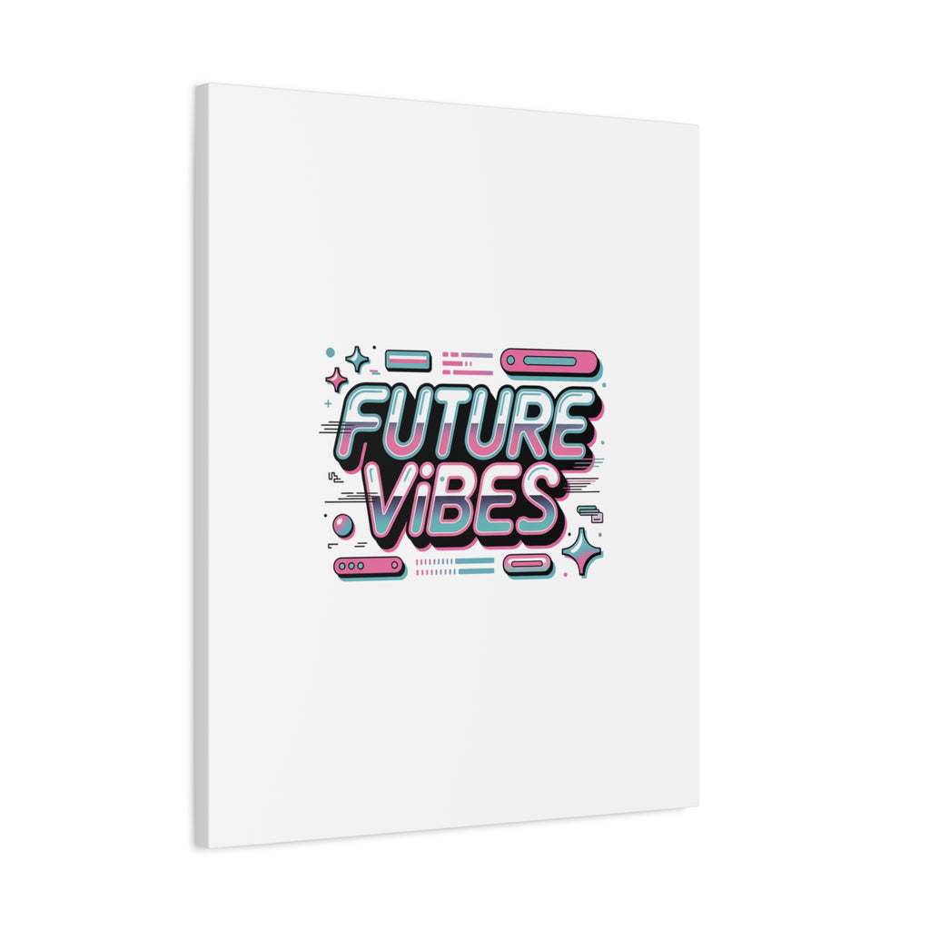 Future Vibes Canvas | Y2K Cyber Holo, Retro Tech Print