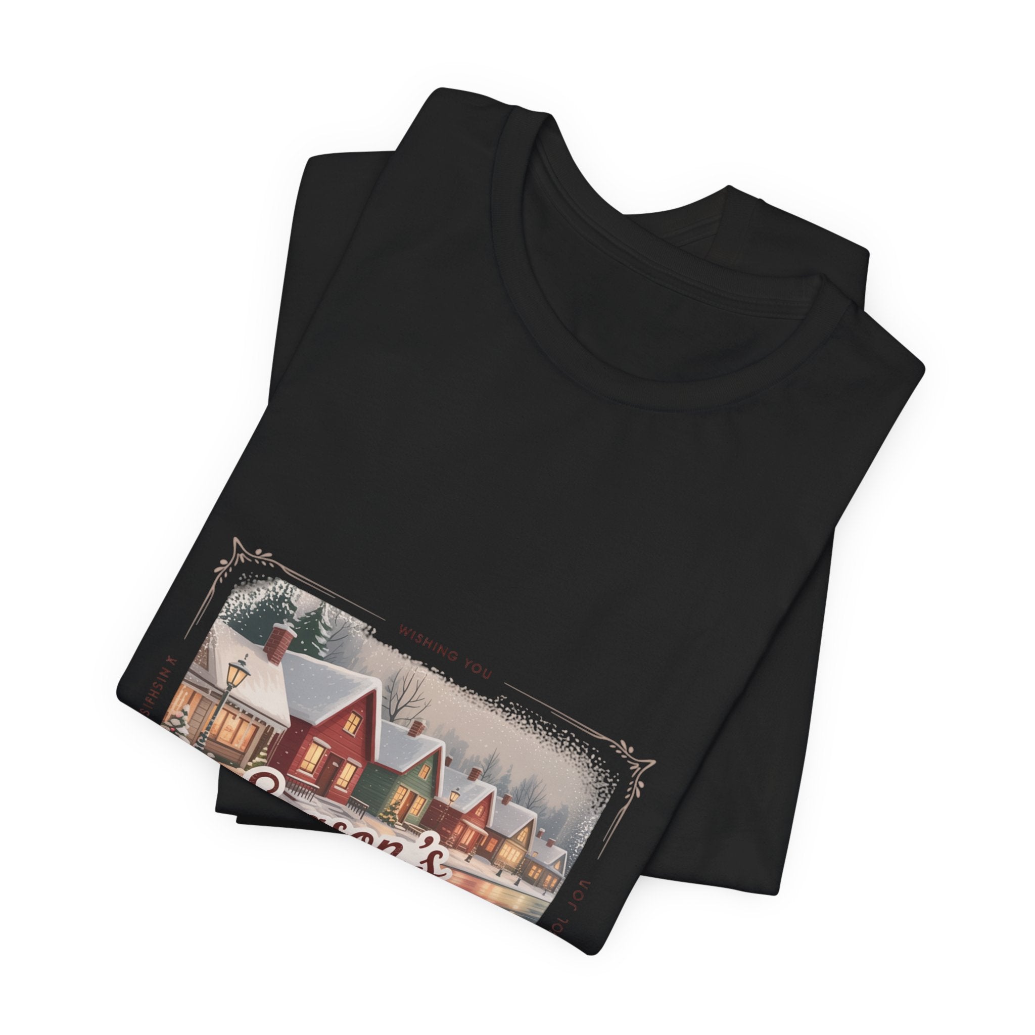 Season's Greetings Vintage Christmas Tee | Retro Holiday Card Design