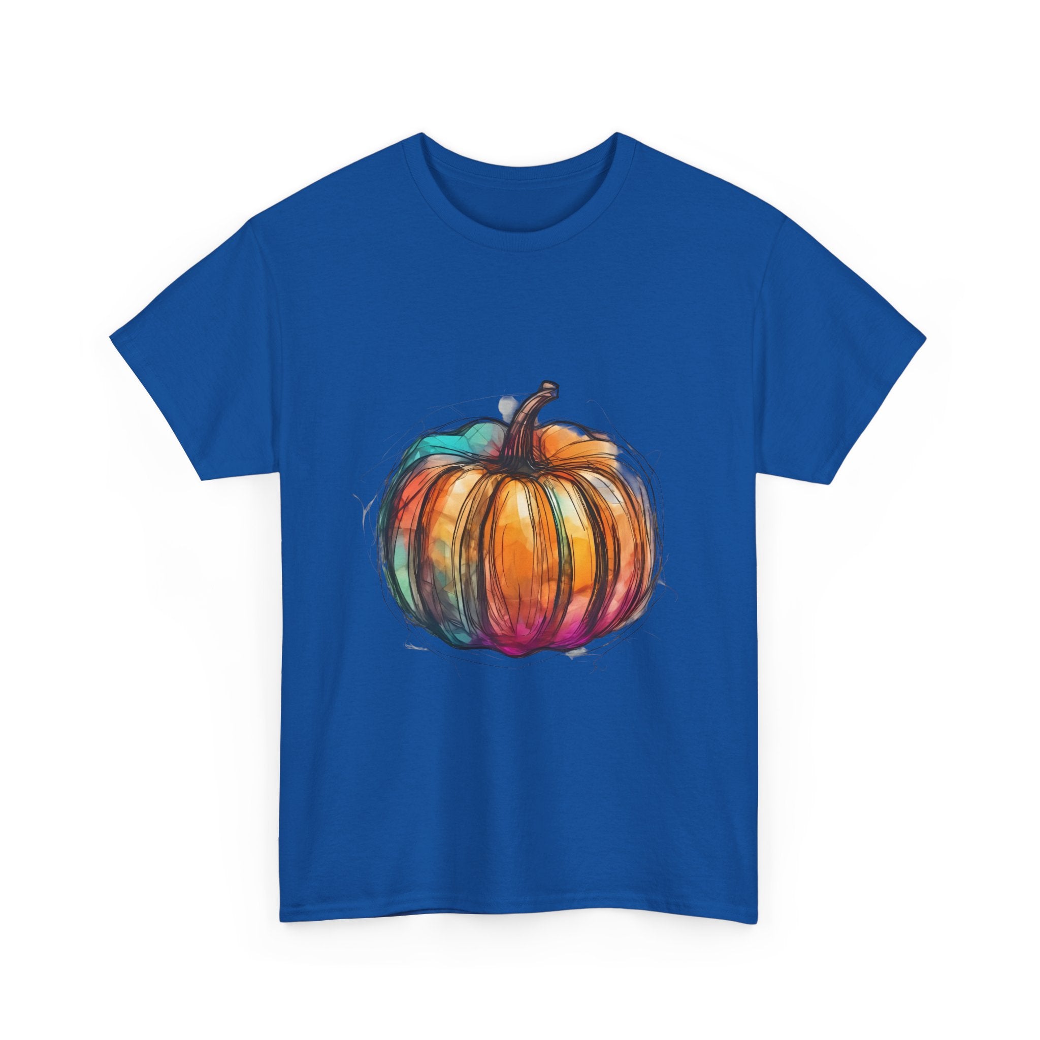 Colorful Pumpkin T-Shirt Unisex, Halloween Tee, Fall Shirt, Pumpkin Patch Gift, Autumn Clothing, Harvest Festival Apparel