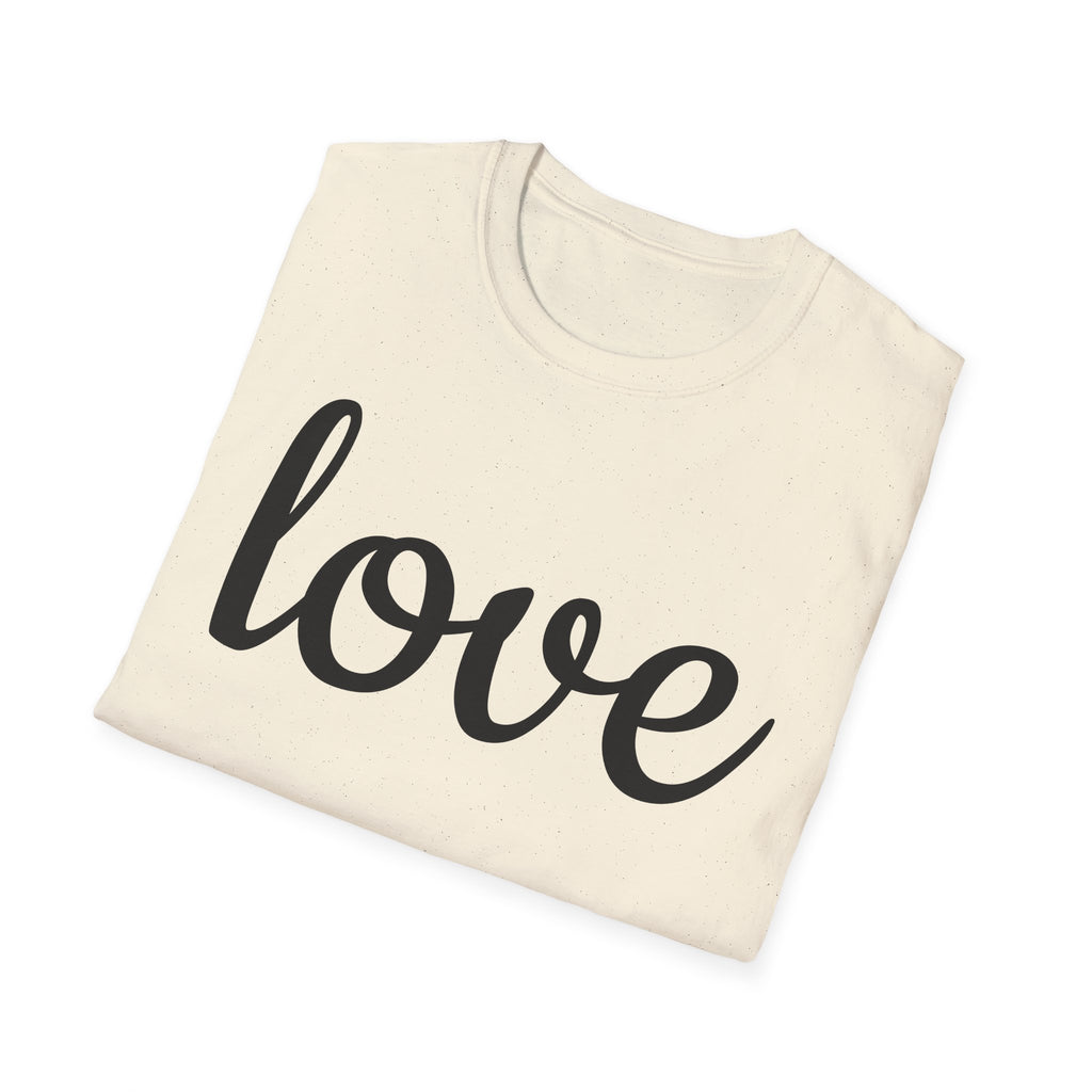 Love Unisex Softstyle T-Shirt, Cute Graphic Tee, Casual Wear, Gift for Friends, Valentine's Day, Everyday Style