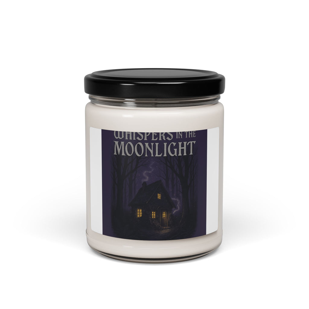Whispers in the Moonlight 9oz Scented Soy Candle — Cozy, Spooky Cabin Fragrance for Relaxation & Halloween