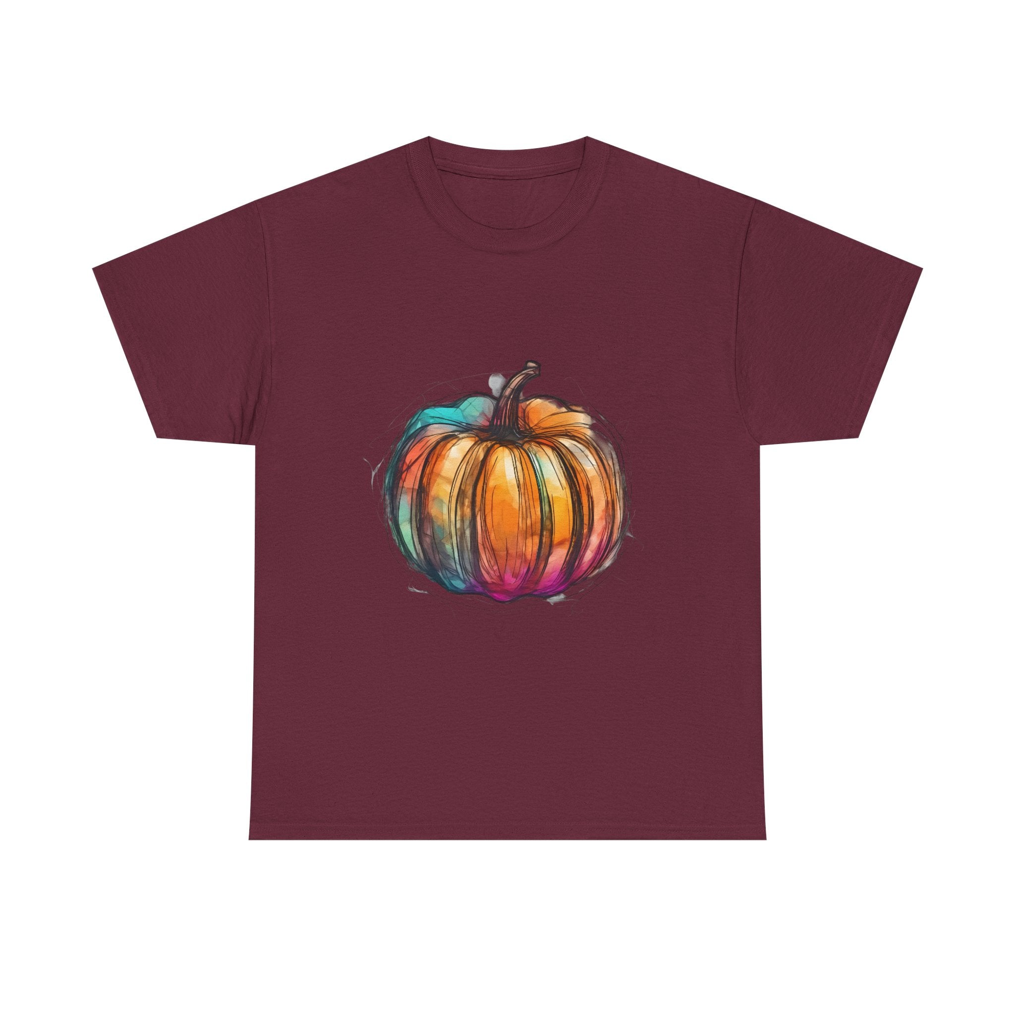 Colorful Pumpkin T-Shirt Unisex, Halloween Tee, Fall Shirt, Pumpkin Patch Gift, Autumn Clothing, Harvest Festival Apparel