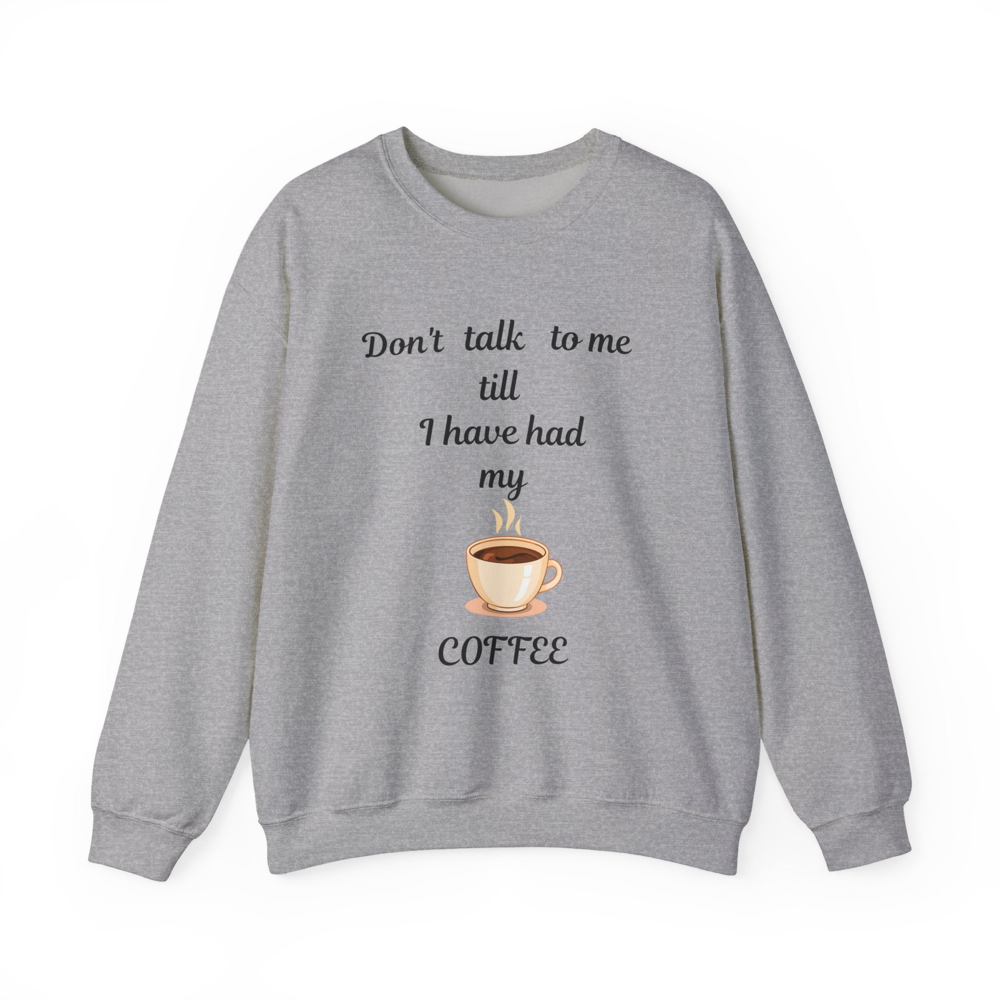 Coffee Lover Crewneck Sweatshirt, Funny Quote Gift for Adults, Introvert Coffee Drinker Top, Unisex Jumper, Caffeine Addict Pullover, Coffee