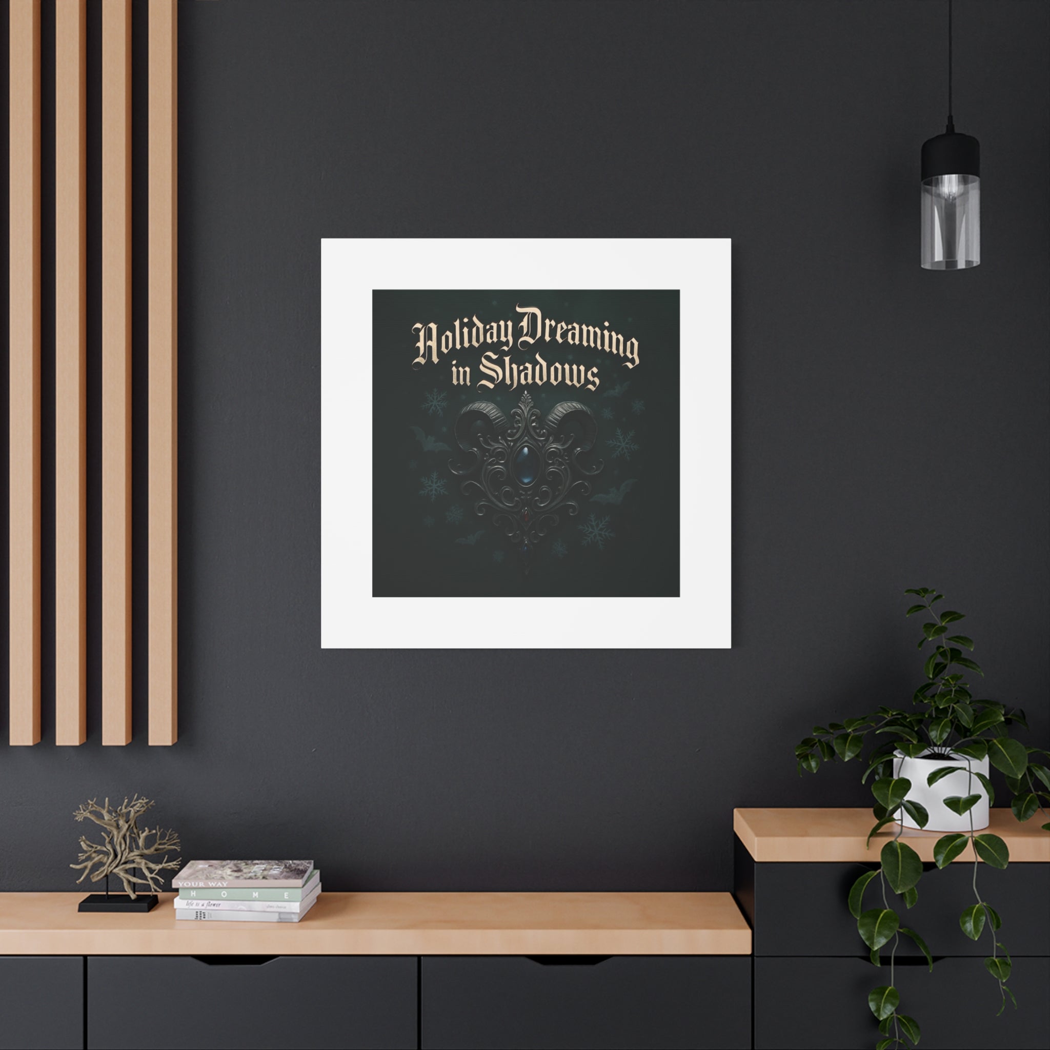 Holiday Dreaming in Shadows Canvas Art