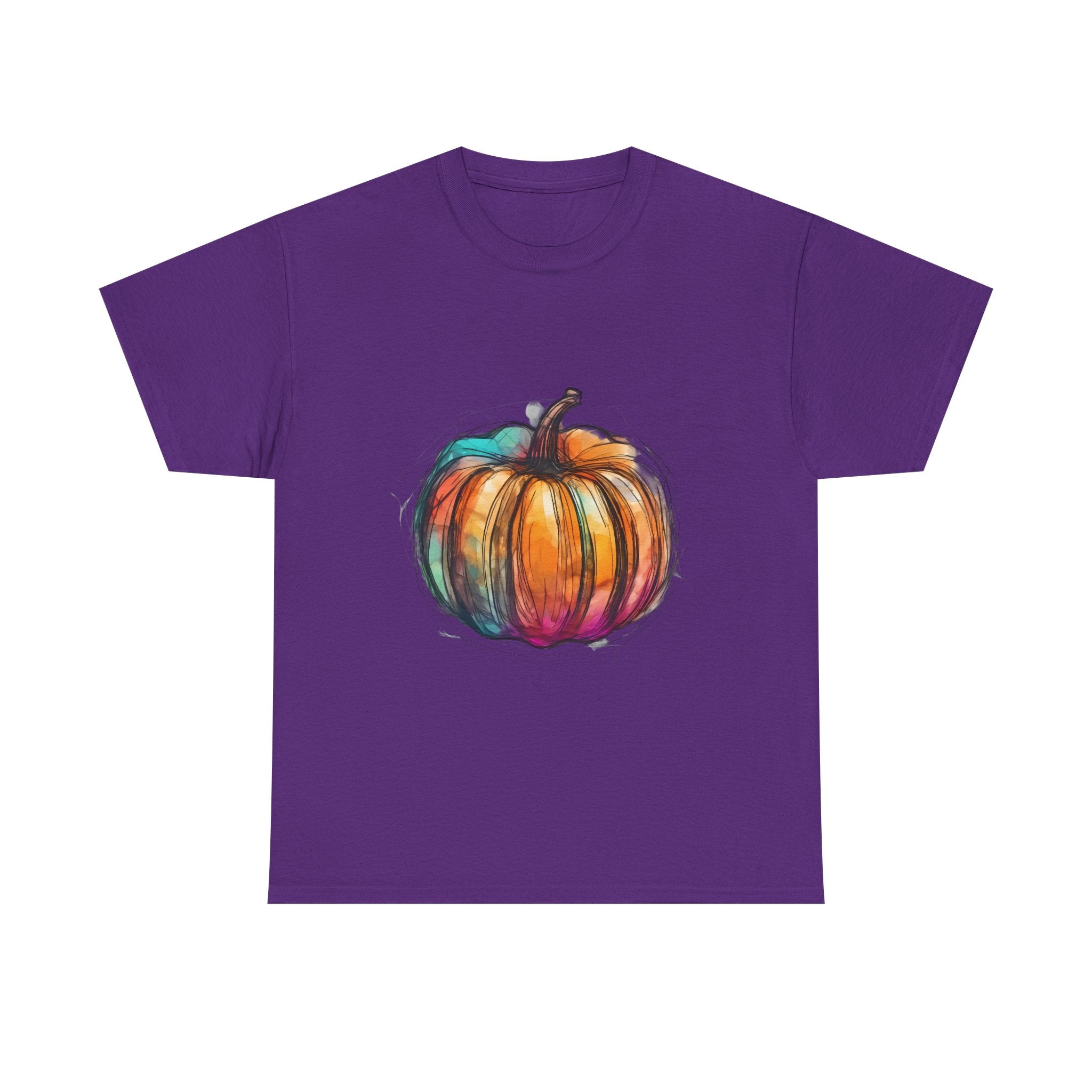 Colorful Pumpkin T-Shirt Unisex, Halloween Tee, Fall Shirt, Pumpkin Patch Gift, Autumn Clothing, Harvest Festival Apparel