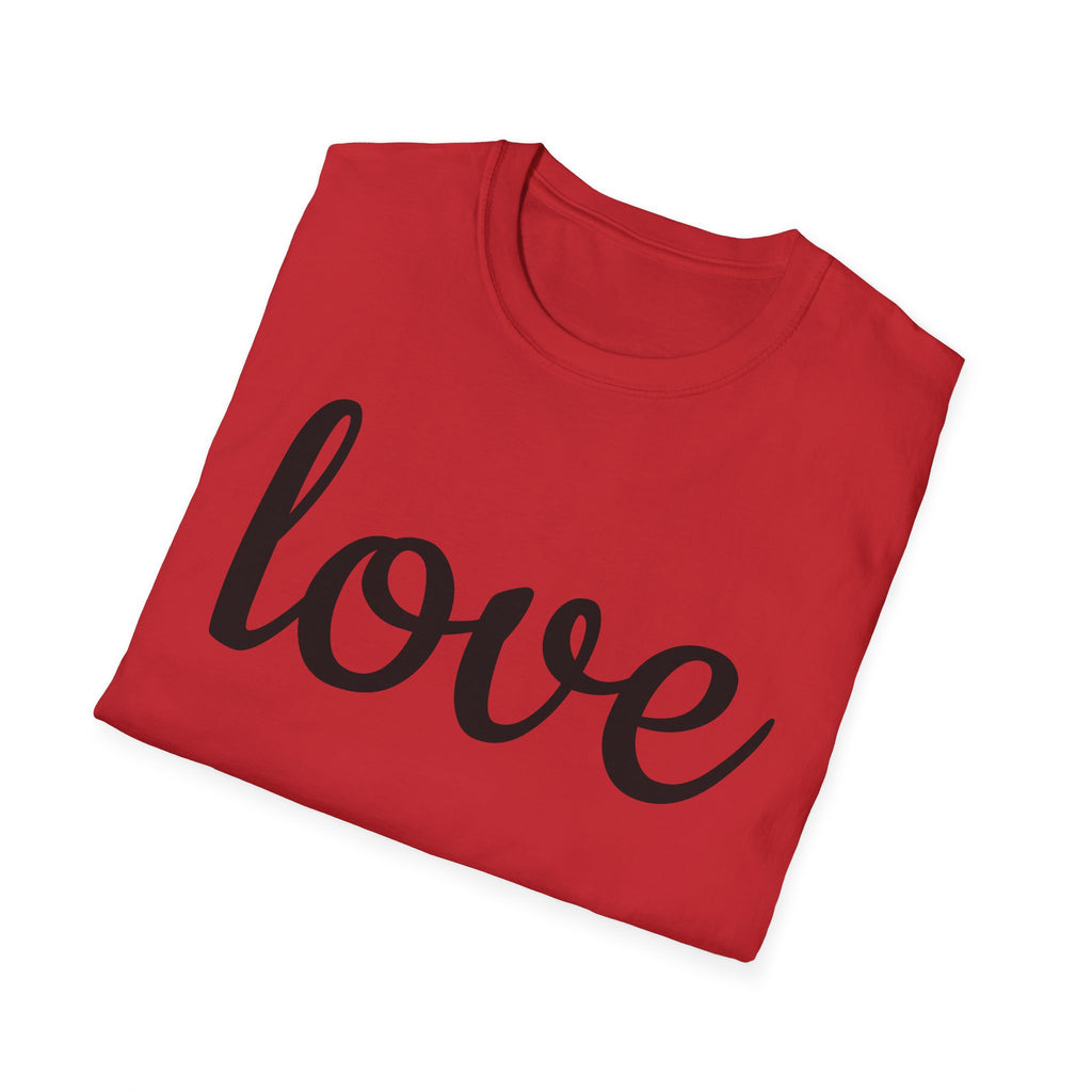 Love Unisex Softstyle T-Shirt, Cute Graphic Tee, Casual Wear, Gift for Friends, Valentine's Day, Everyday Style