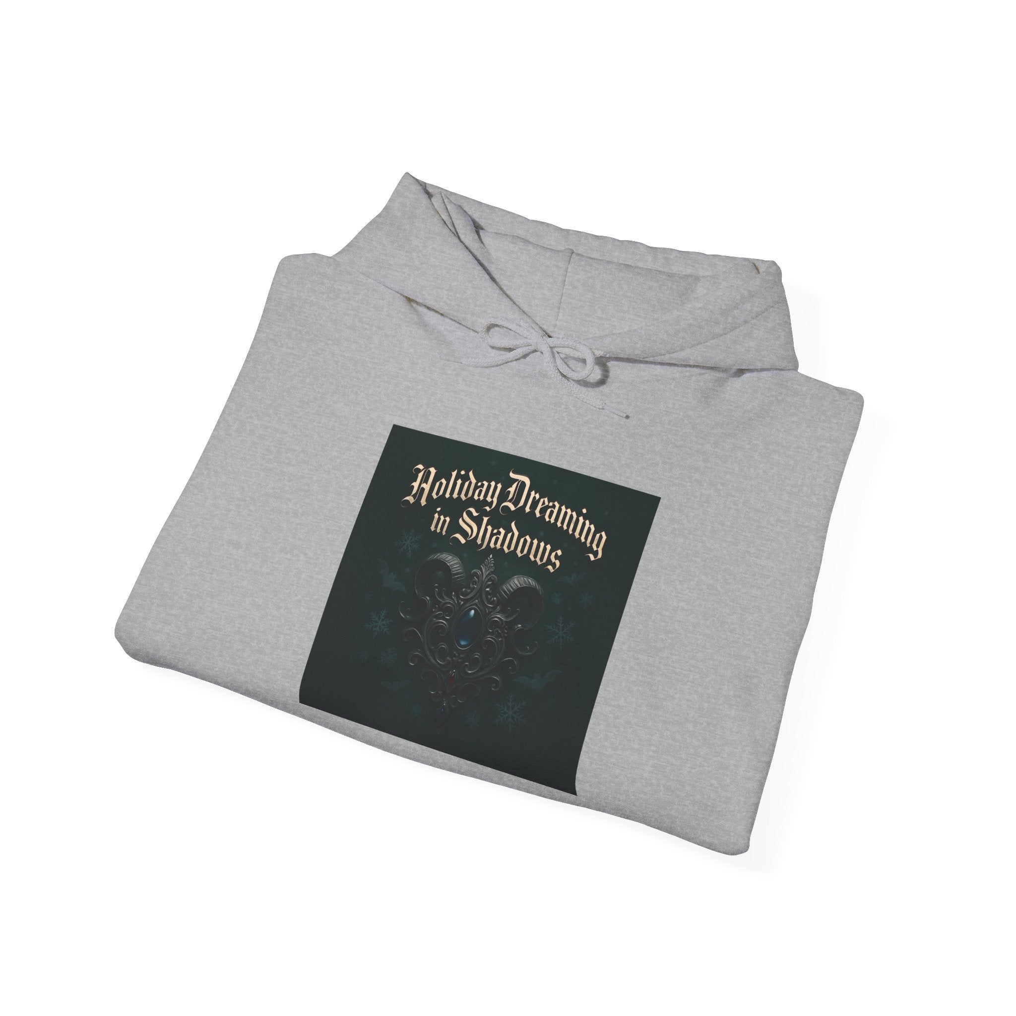 Hoodie — 'Holiday Dreaming in Shadows' Gothic Holiday Pullover