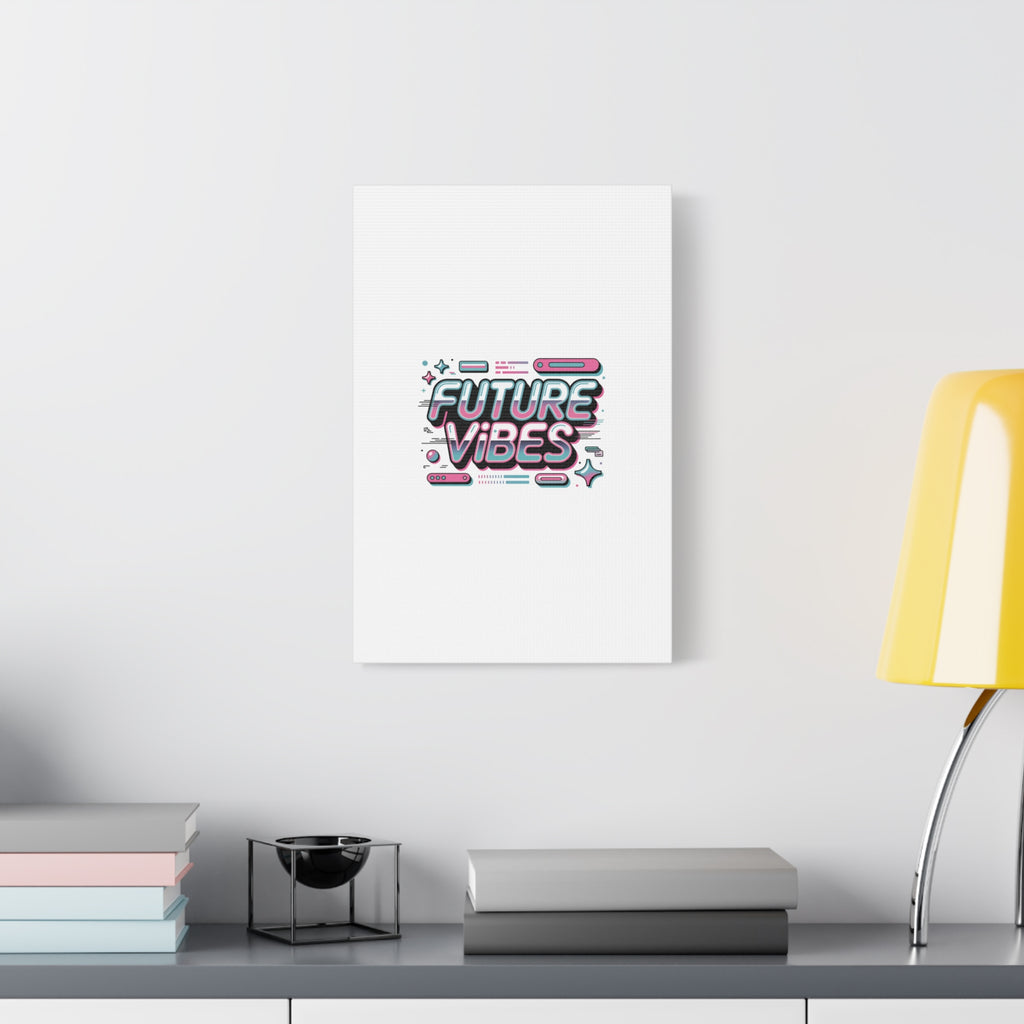 Future Vibes Canvas | Y2K Cyber Holo, Retro Tech Print