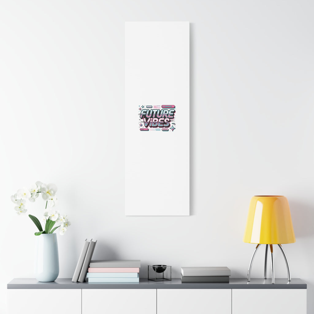 Future Vibes Canvas | Y2K Cyber Holo, Retro Tech Print