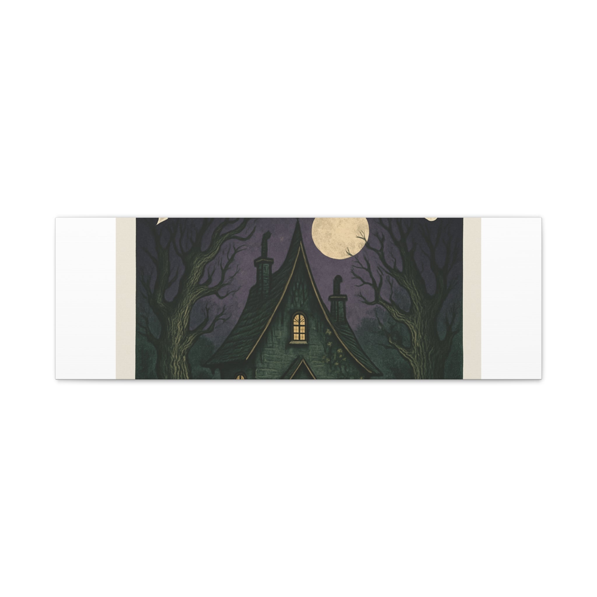 Embrace Your Inner Magic Canvas Art – Witchy Moonlit Cottage Wall Decor