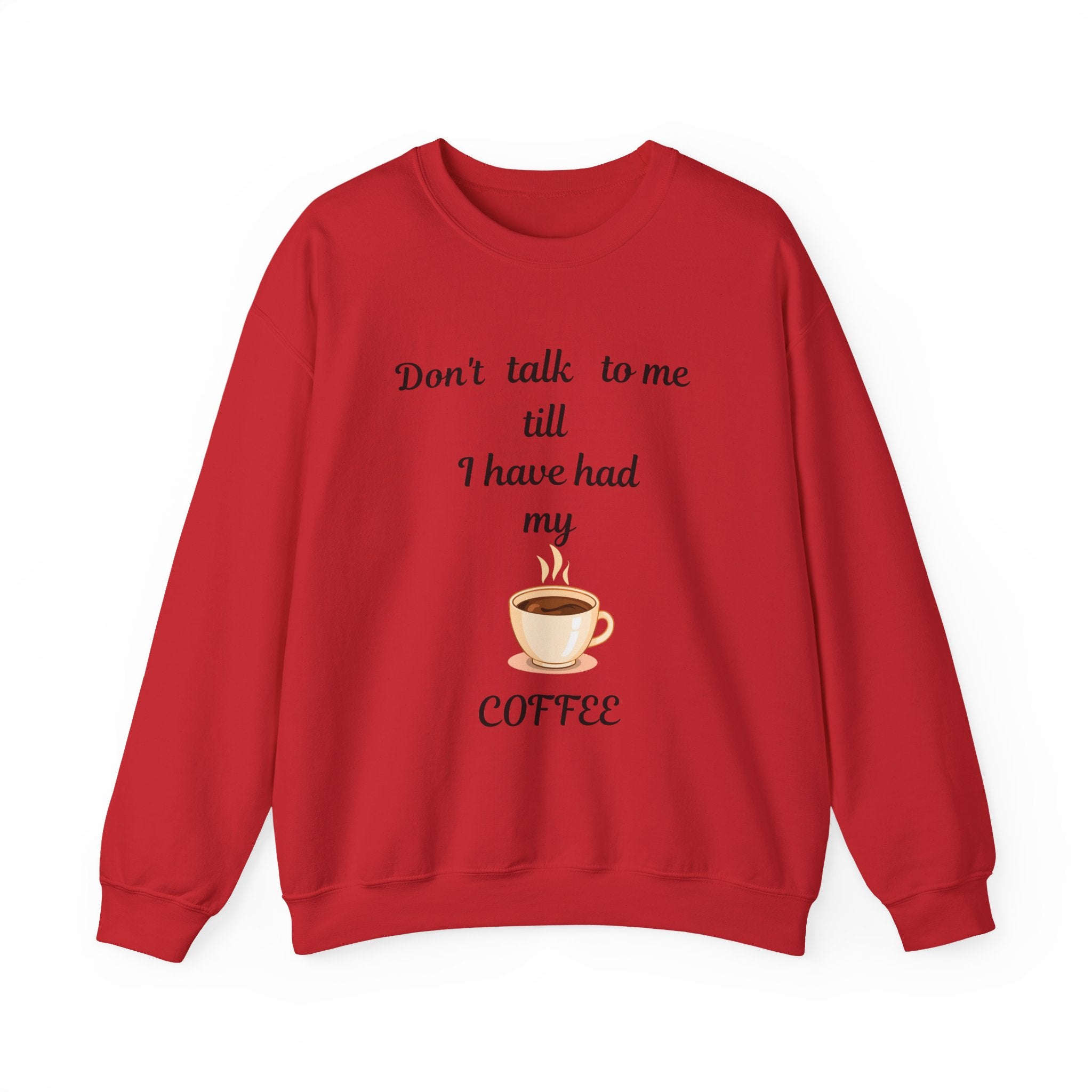 Coffee Lover Crewneck Sweatshirt, Funny Quote Gift for Adults, Introvert Coffee Drinker Top, Unisex Jumper, Caffeine Addict Pullover, Coffee