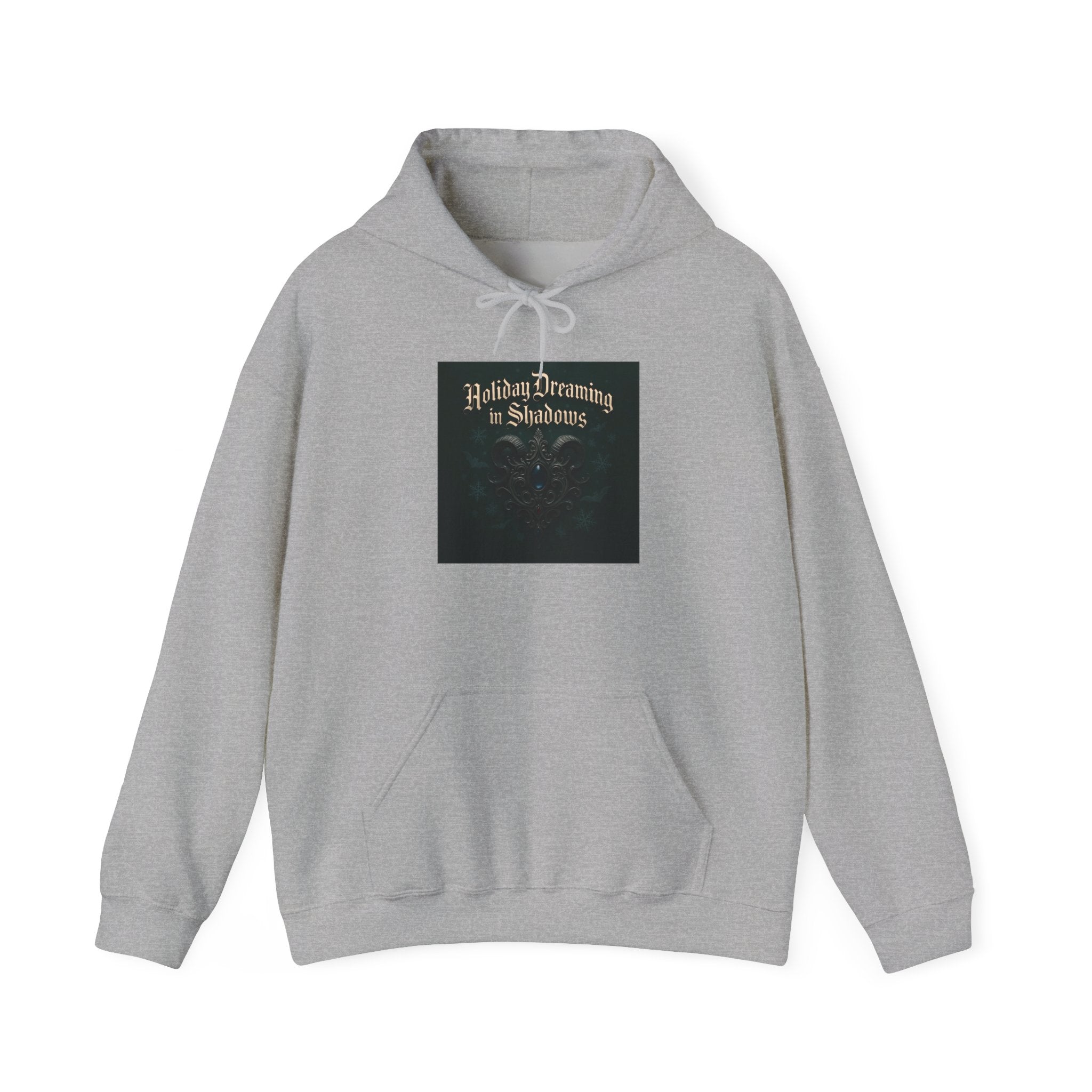 Hoodie — 'Holiday Dreaming in Shadows' Gothic Holiday Pullover