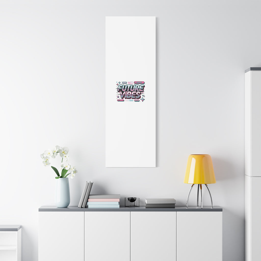 Future Vibes Canvas | Y2K Cyber Holo, Retro Tech Print