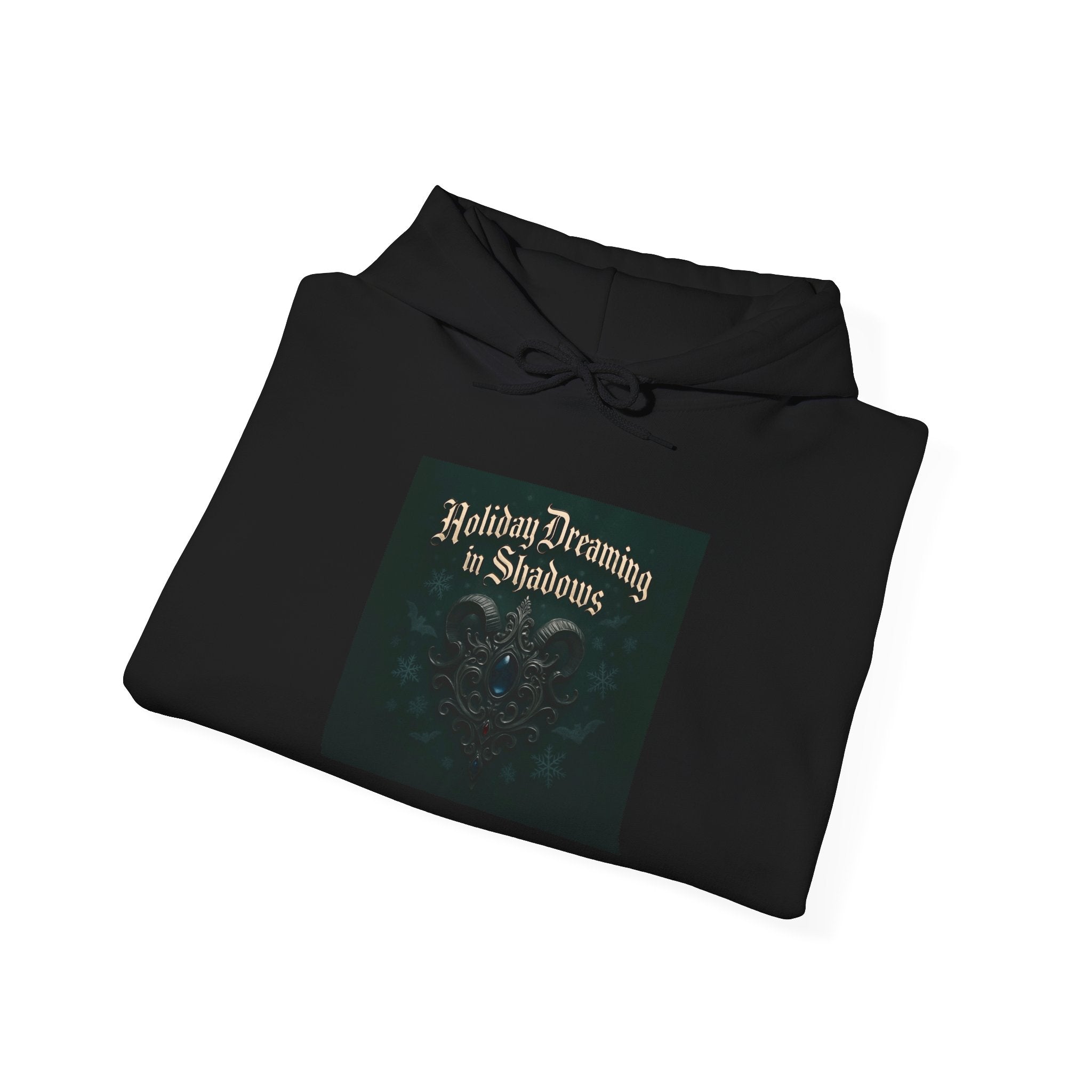 Hoodie — 'Holiday Dreaming in Shadows' Gothic Holiday Pullover