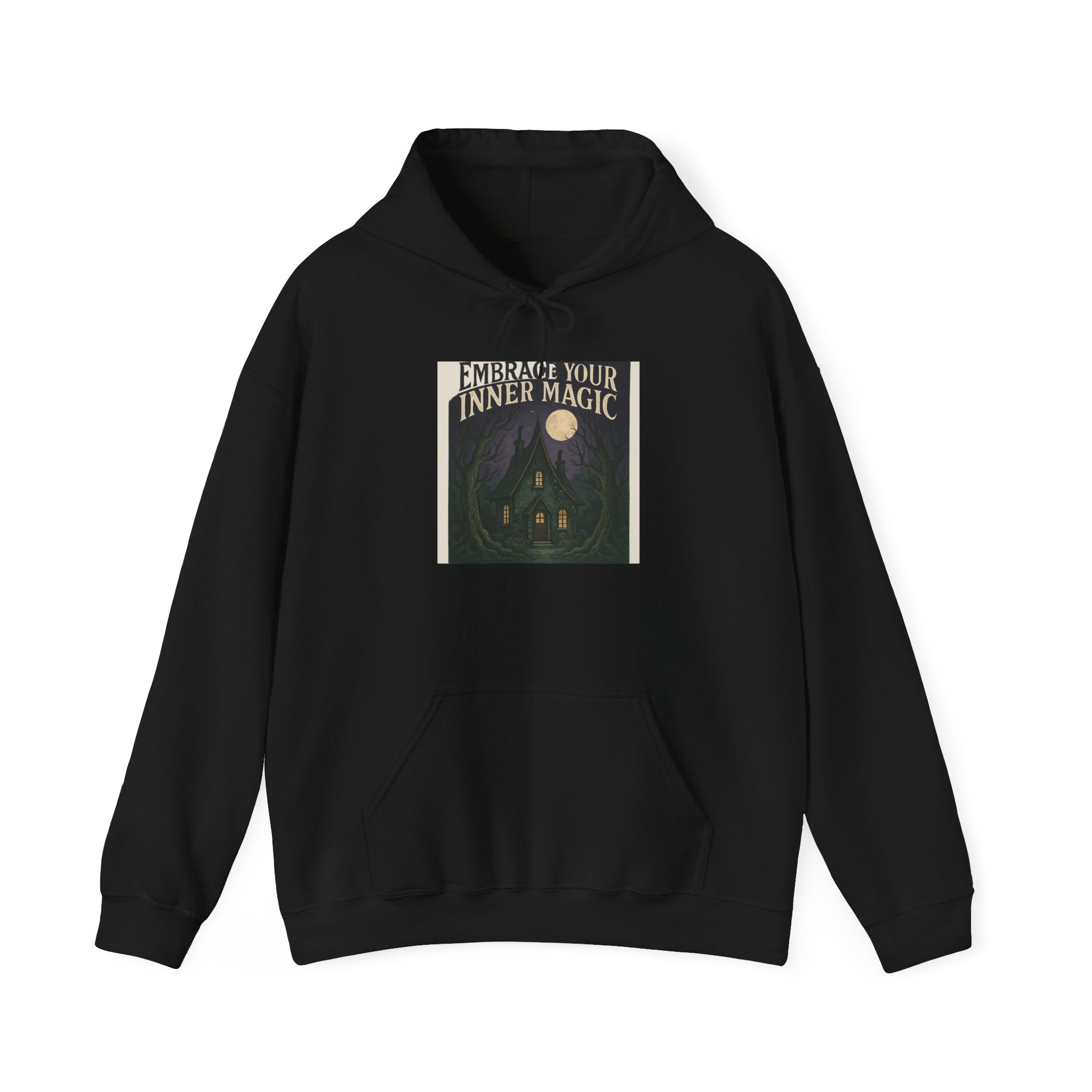 Embrace Your Inner Magic Hoodie — Mystical Moon & Candle Spiritual Sweatshirt