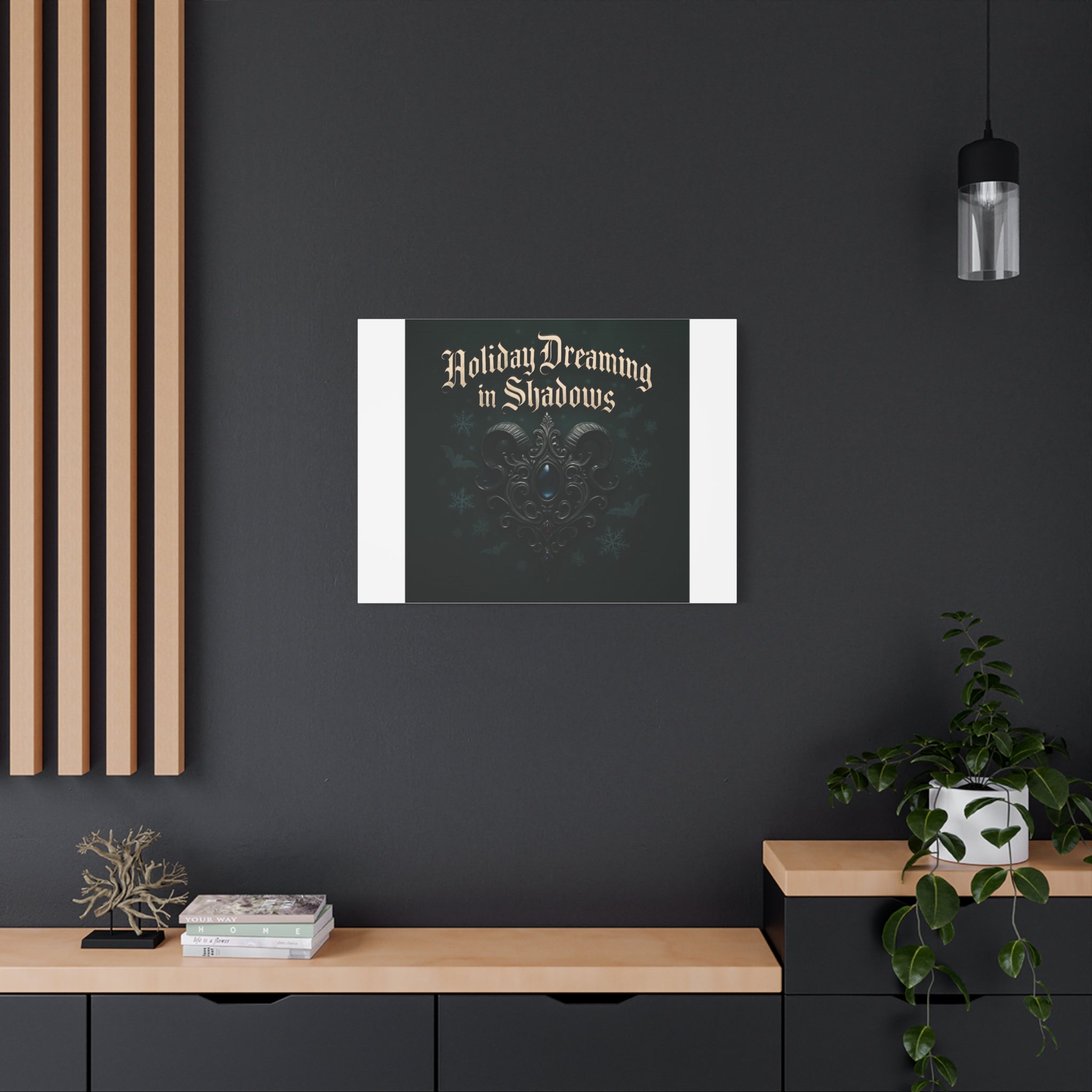 Holiday Dreaming in Shadows Canvas Art