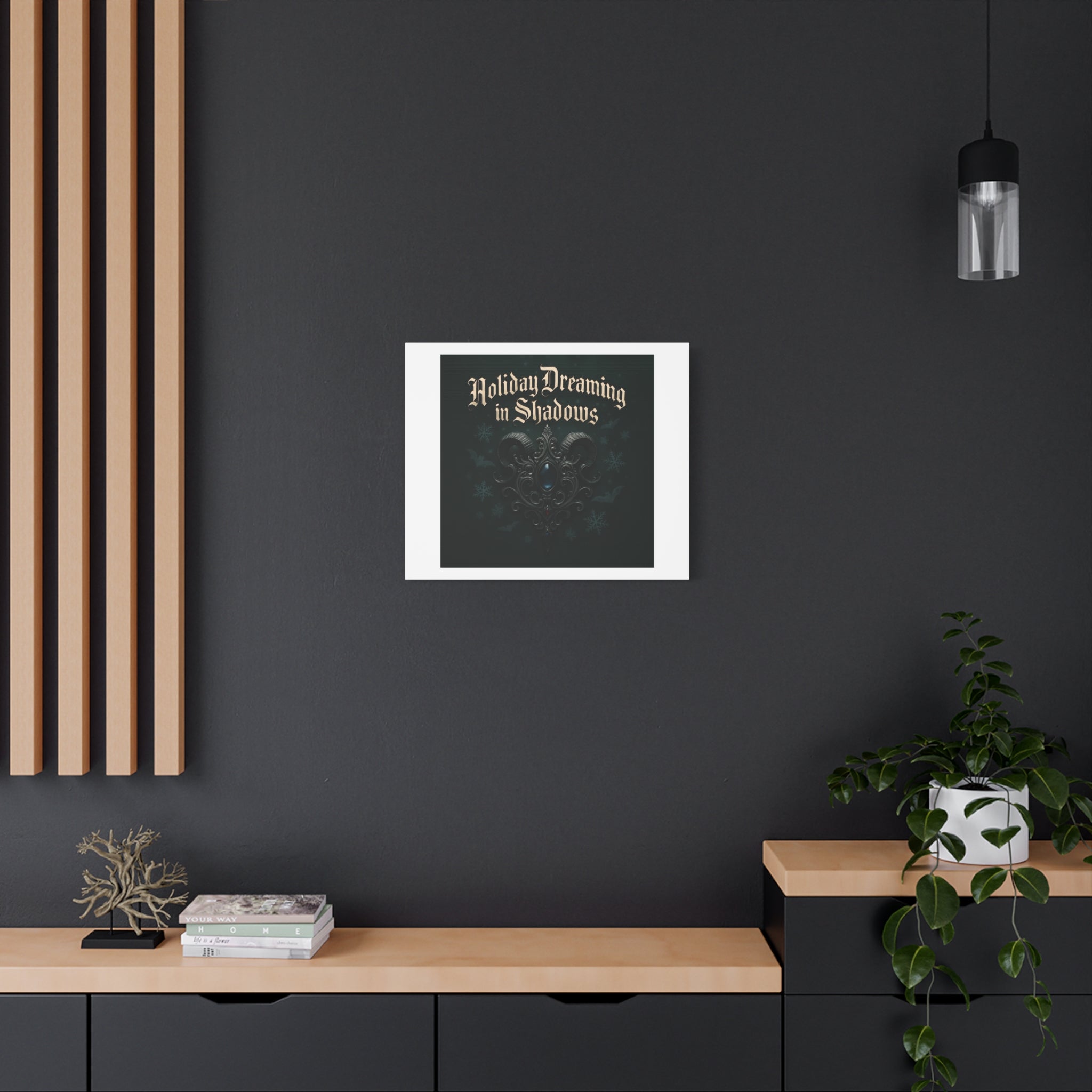 Holiday Dreaming in Shadows Canvas Art
