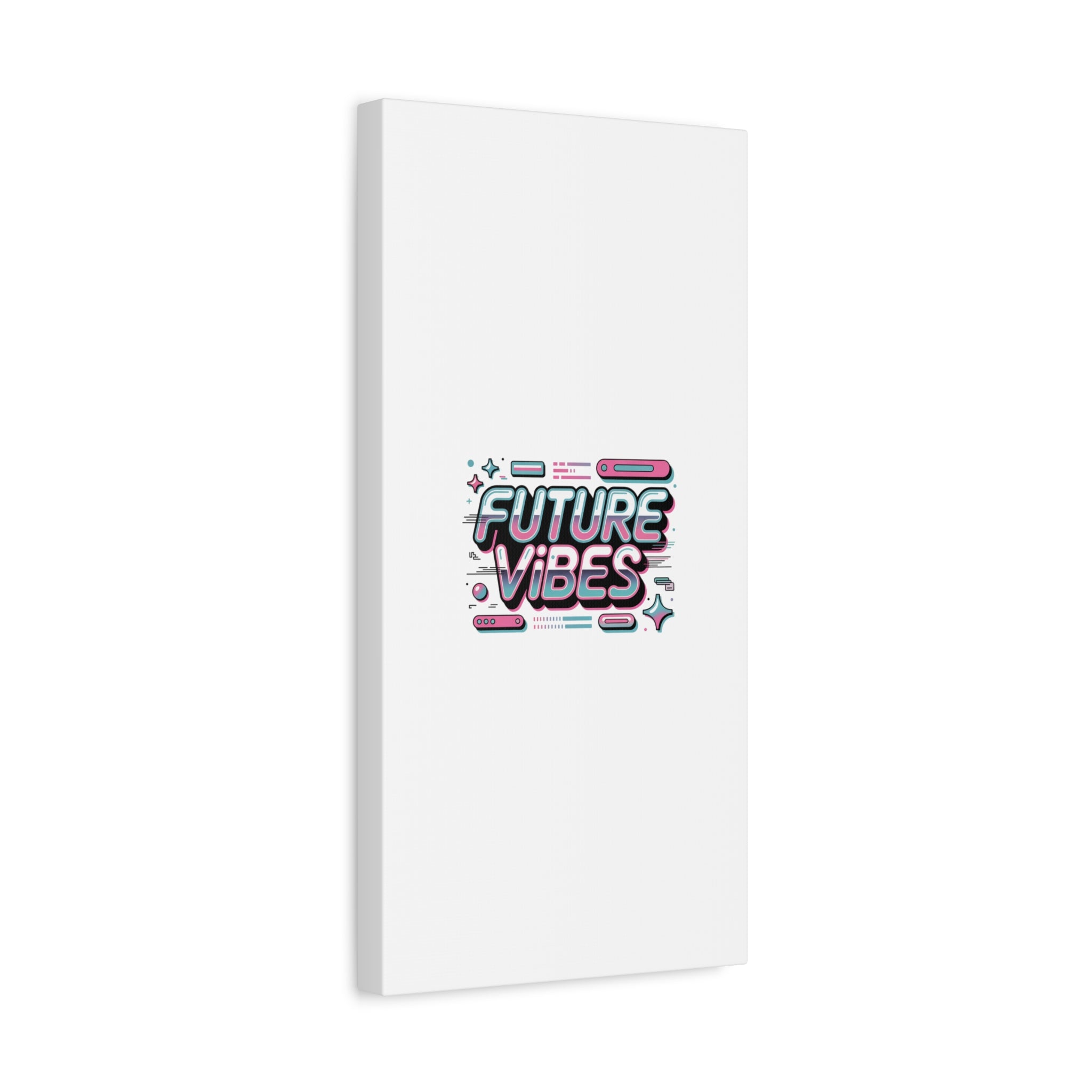 Future Vibes Canvas | Y2K Cyber Holo, Retro Tech Print