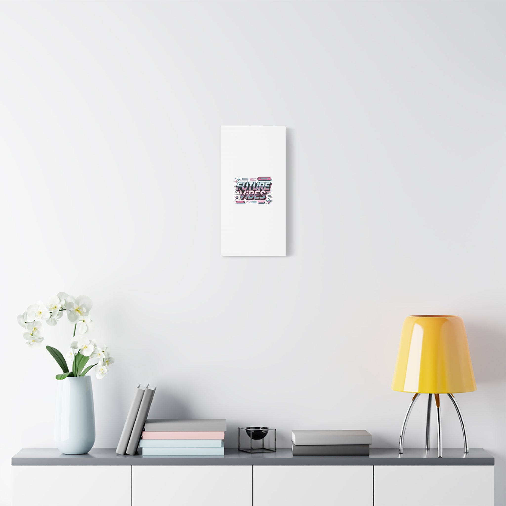 Future Vibes Canvas | Y2K Cyber Holo, Retro Tech Print