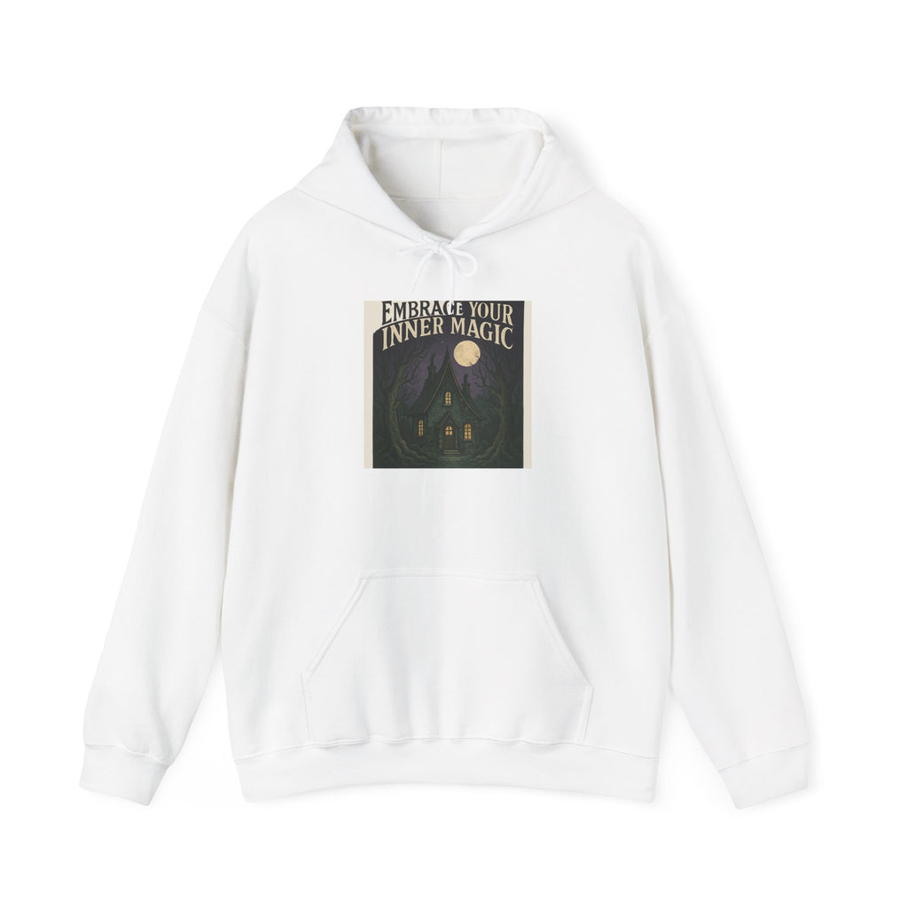 Embrace Your Inner Magic Hoodie — Mystical Moon & Candle Spiritual Sweatshirt