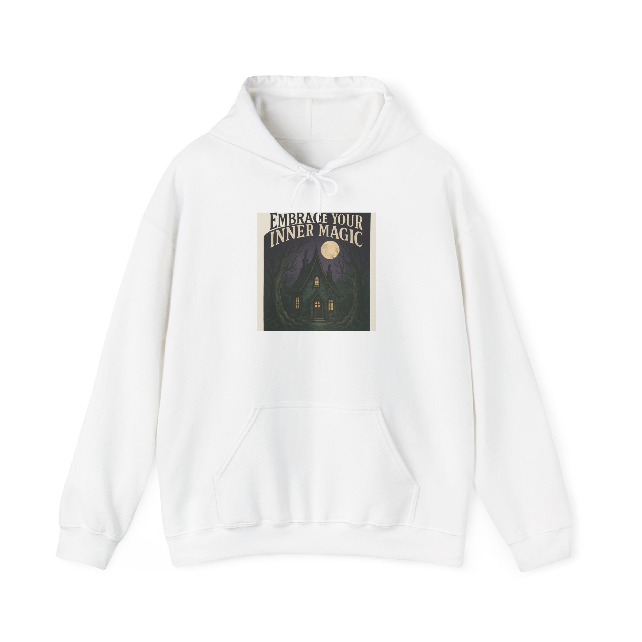 Embrace Your Inner Magic Hoodie — Mystical Moon & Candle Spiritual Sweatshirt