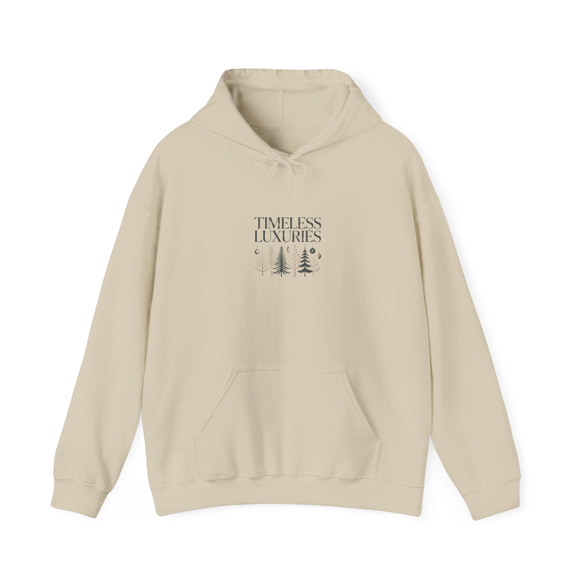 Timeless Luxuries Hoodie | heritage style Christmas, quiet luxury decor
