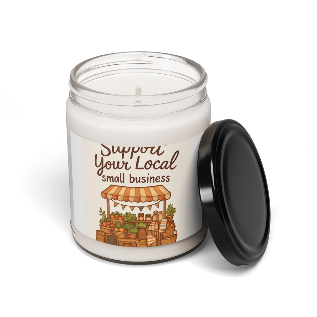 Soy Candle — "Support Your Local Small Business" Market Stall Scent (9oz)