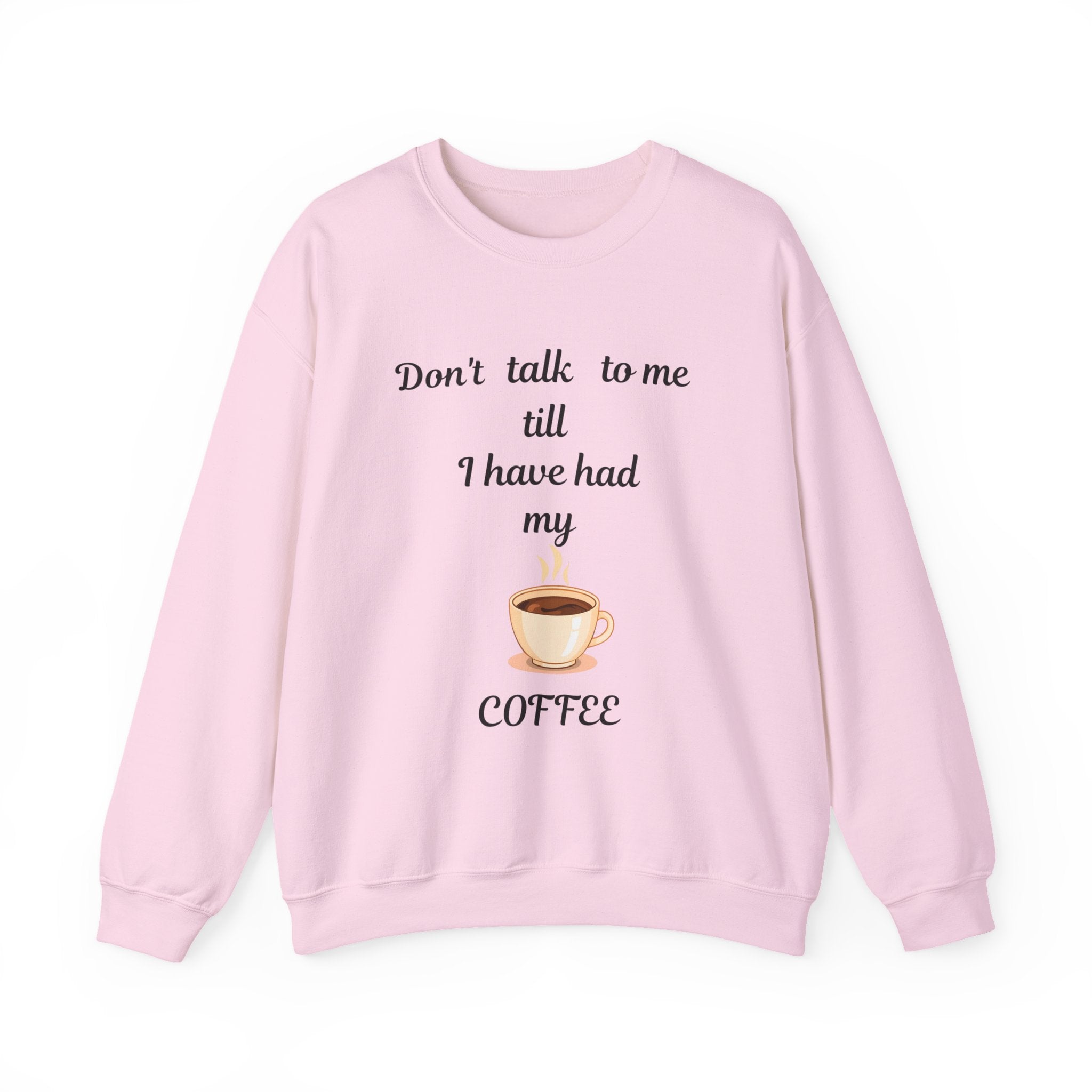 Coffee Lover Crewneck Sweatshirt, Funny Quote Gift for Adults, Introvert Coffee Drinker Top, Unisex Jumper, Caffeine Addict Pullover, Coffee