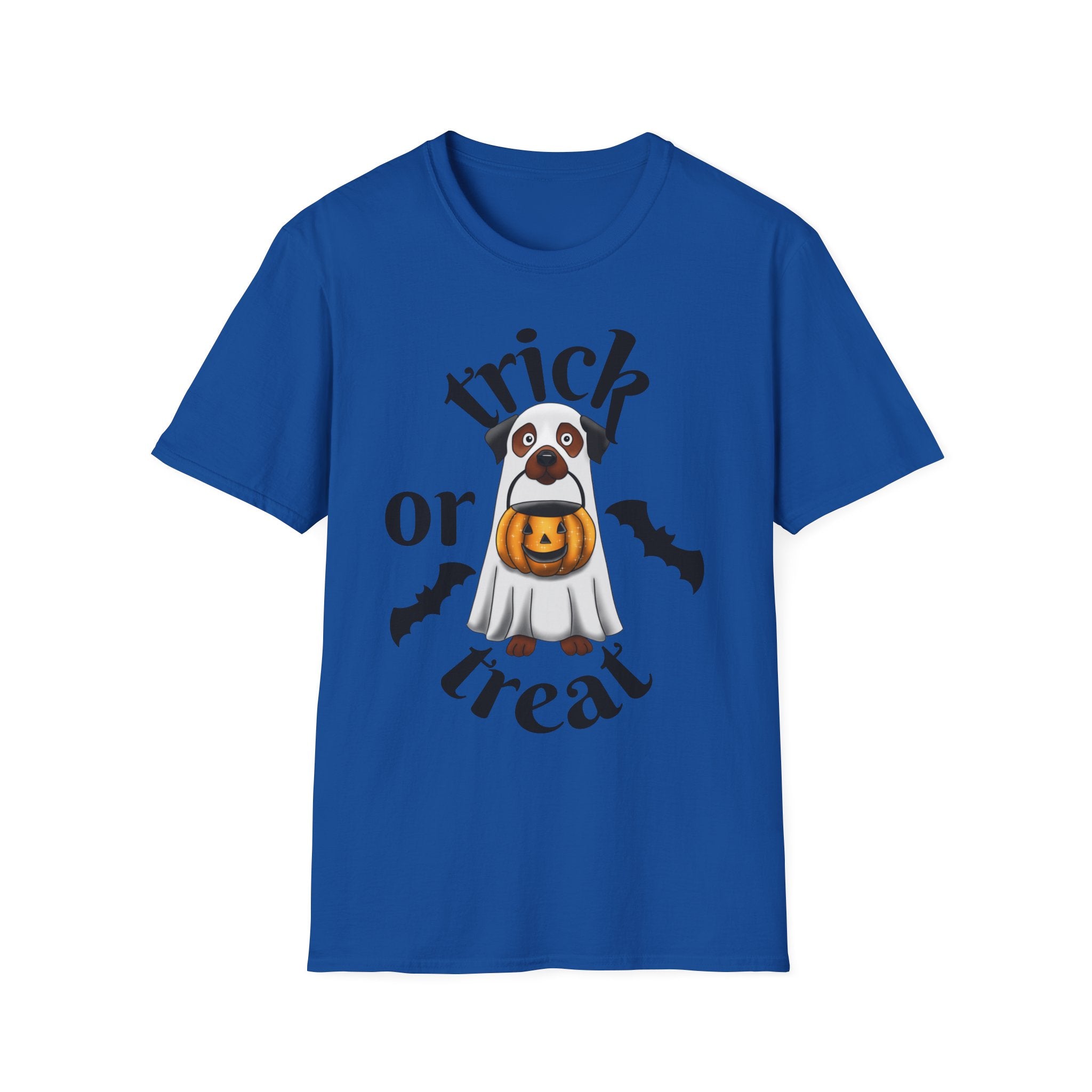 Halloween Puppy T-Shirt, Cute Trick or Treat Shirt, Unisex Dog Tee, Halloween Costume Top, Halloween Gift