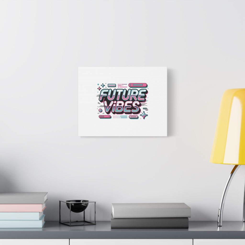 Future Vibes Canvas | Y2K Cyber Holo, Retro Tech Print