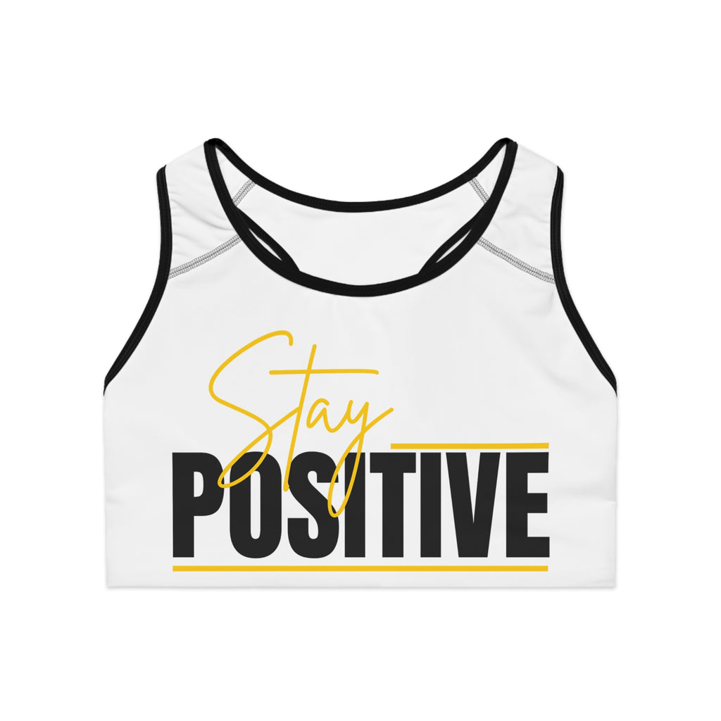 Stay Positive Sports Bra, Workout Bra, Athletic Top, Gym Gear, Fitness Clothing, Yoga Bra, Active Wear