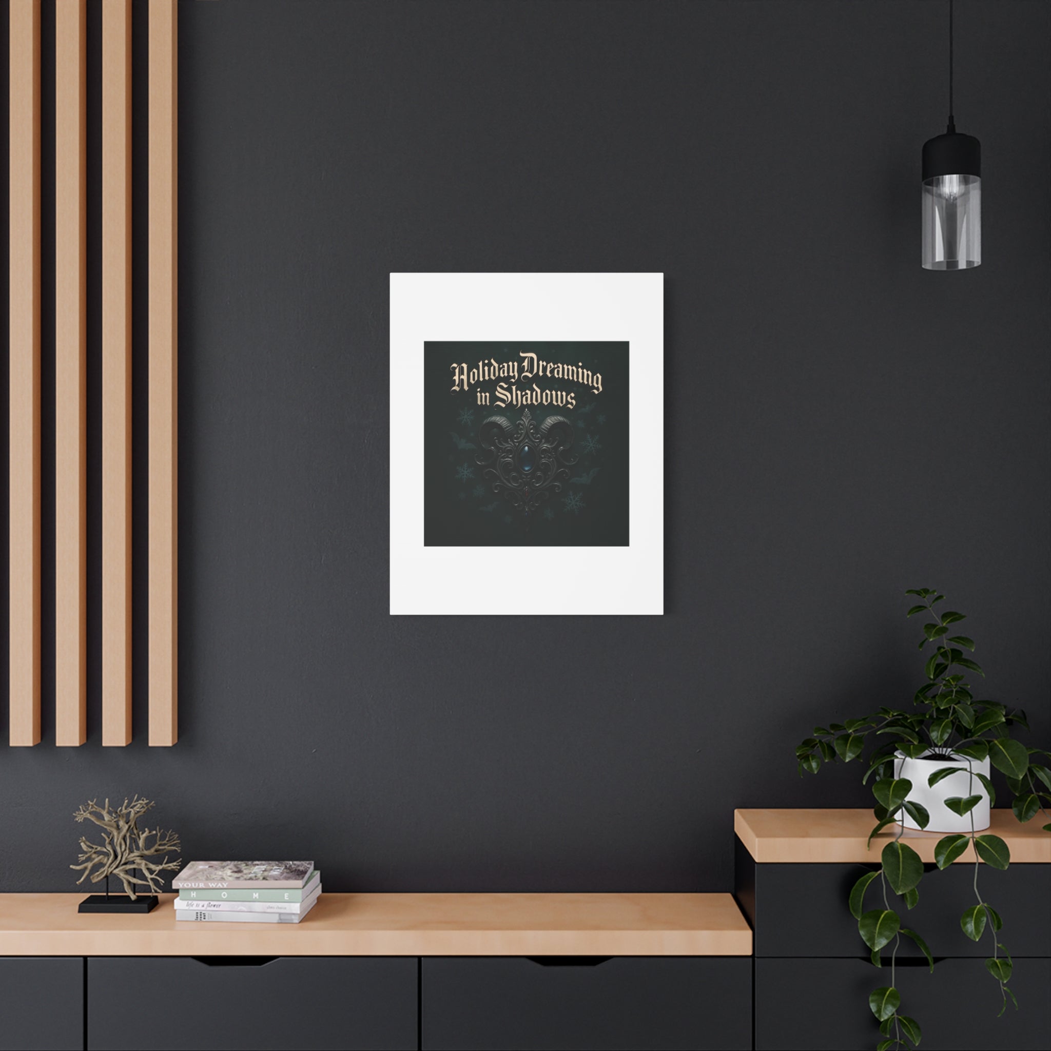 Holiday Dreaming in Shadows Canvas Art