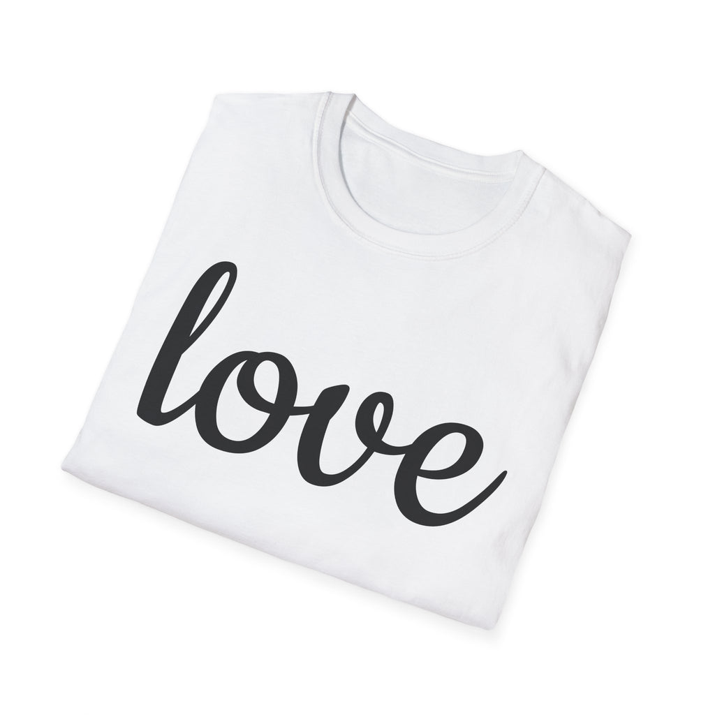 Love Unisex Softstyle T-Shirt, Cute Graphic Tee, Casual Wear, Gift for Friends, Valentine's Day, Everyday Style