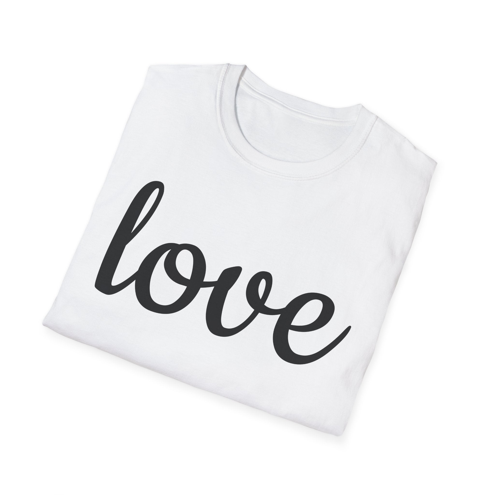 Love Unisex Softstyle T-Shirt, Cute Graphic Tee, Casual Wear, Gift for Friends, Valentine's Day, Everyday Style