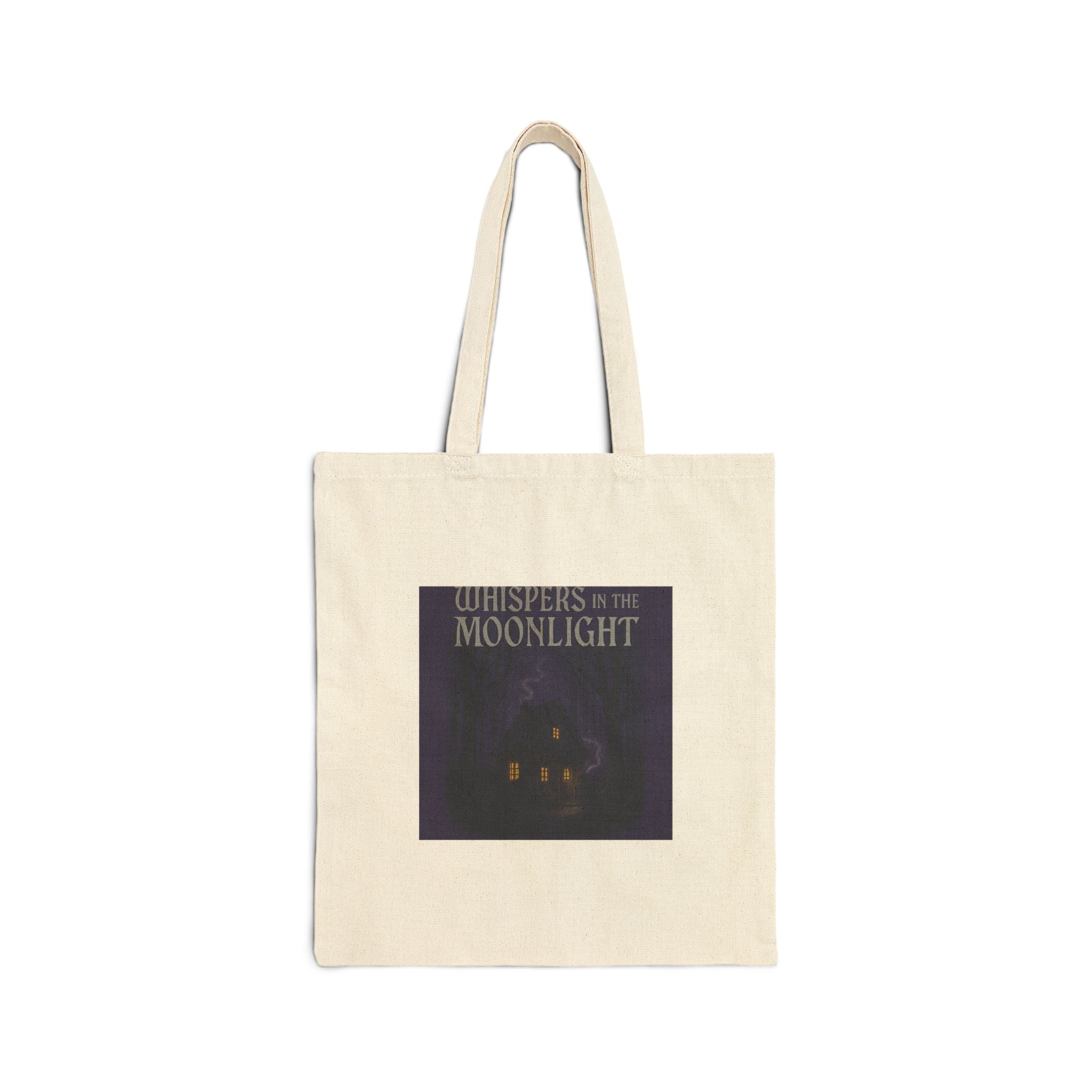 Tote Bag — 'Whispers in the Moonlight' Haunted Cottage Canvas Tote