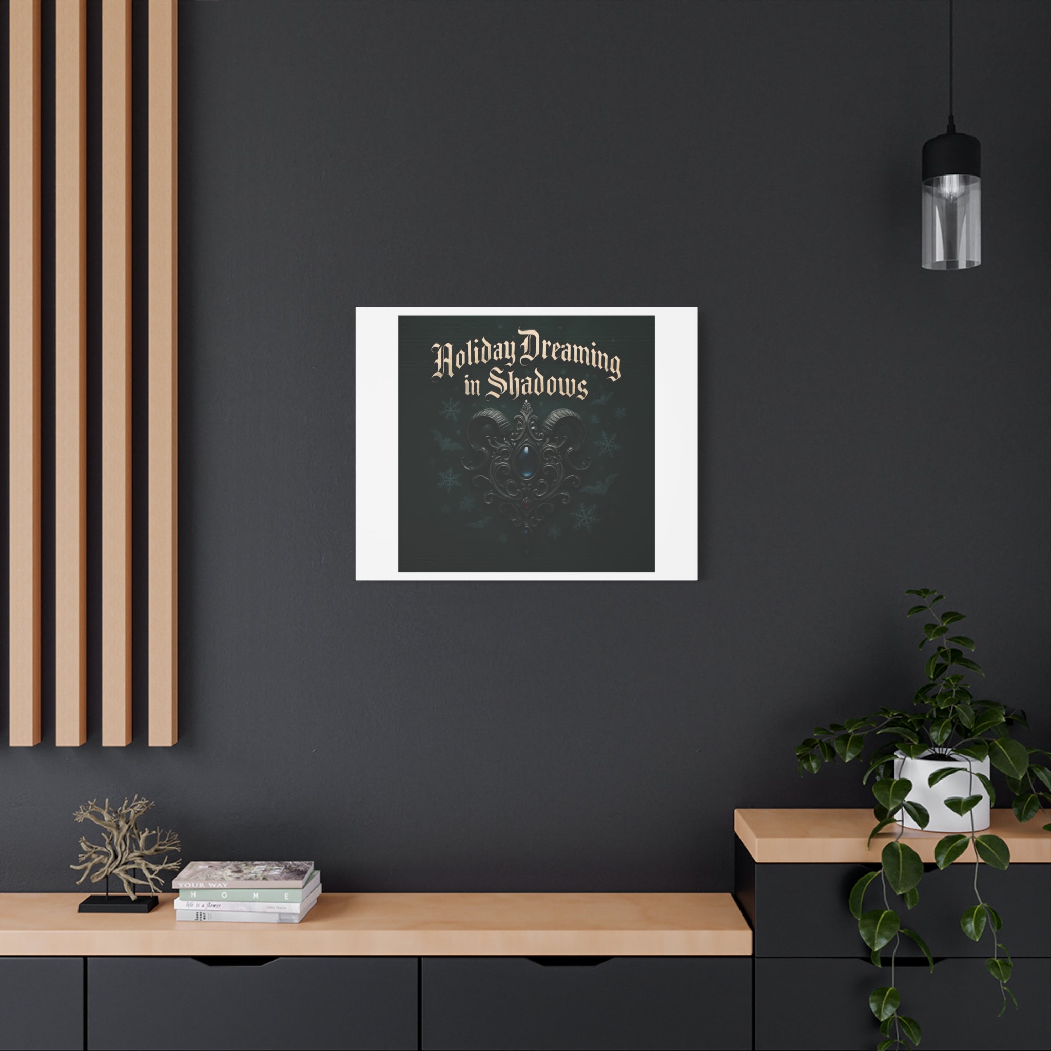 Holiday Dreaming in Shadows Canvas Art